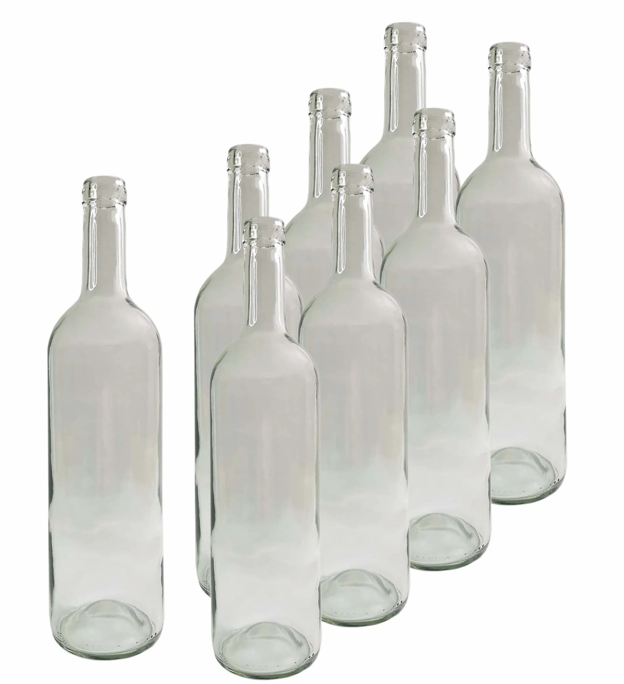 Szklane butelki na wino Bordeaux 750 ml 24 szt. do domowego wyrobu wina