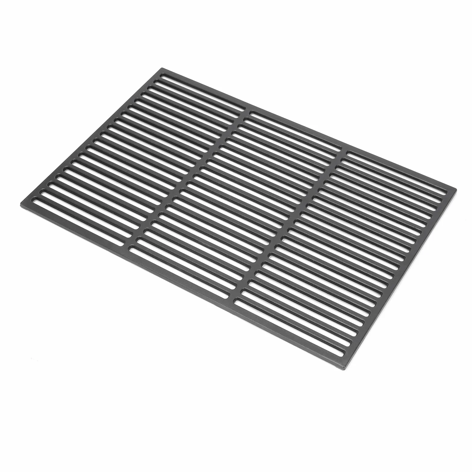 GFTIME Żeliwny ruszt do grillowania, 60 x 40 cm, emaliowany, prostokątny, do BBQ, grilla gazowego, grilla na węgiel drzewny i wielu innych, akcesoria do grilla, masywny ruszt części zamienne, żeliwo