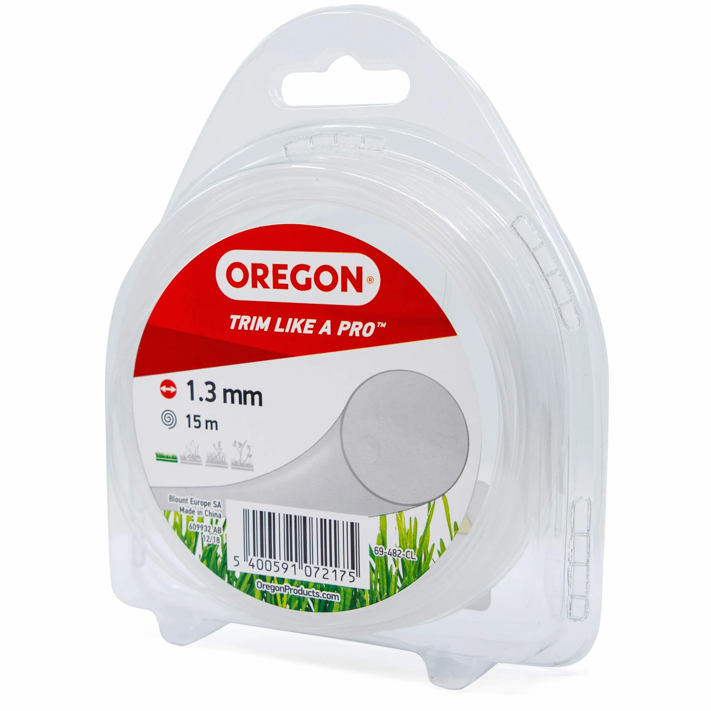 Oregon Linia do przycinania strun, zapasowy nylonowy drut do podkaszarek do trawy i kosy spalinowej, do majsterkowania i ogrodnictwa, uniwersalne dopasowanie, do wszystkich zastosowań, okrągły
