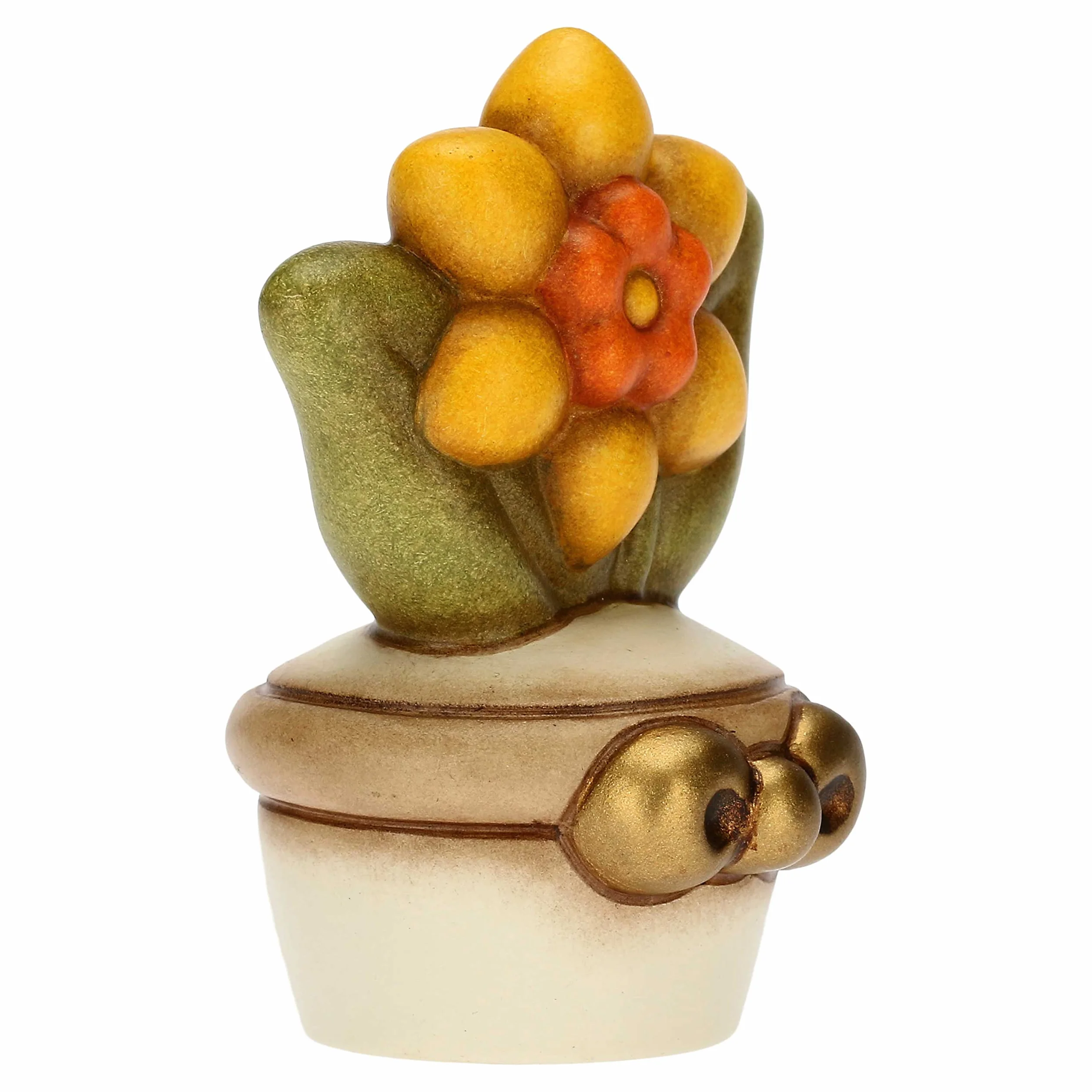 THUN - Słoik z żonkilem - ceramiczny - upominki na sprzyja - 4,7 x 3,5 x 6 cm h