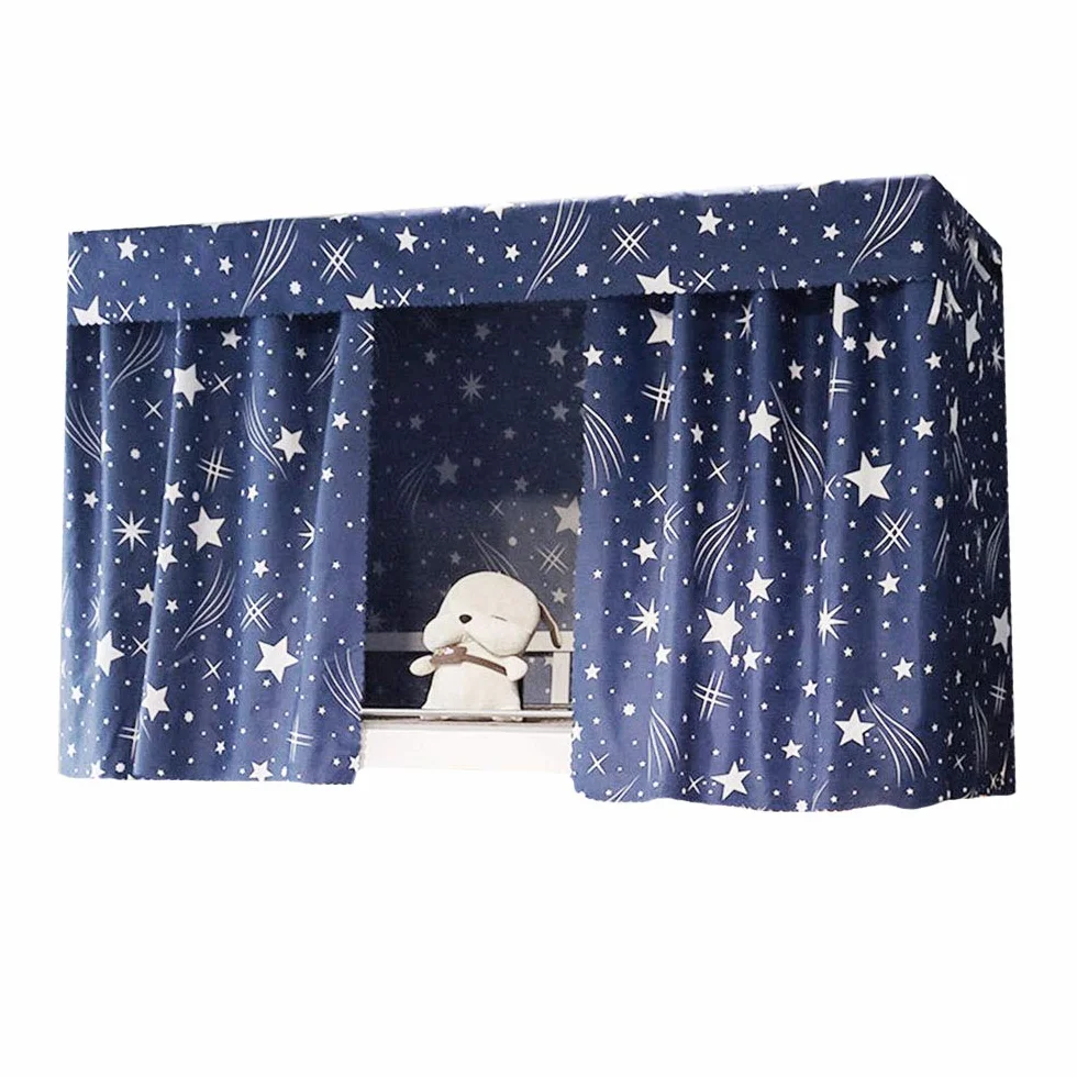 LA HAUTE baldachim na łóżko pojedyncze, łóżko piętrowe, zasłona do akademika, zaciemniająca tkanina, moskitiera, pościel, namiot (Galaxy Starry 1,5 x 2 m)
