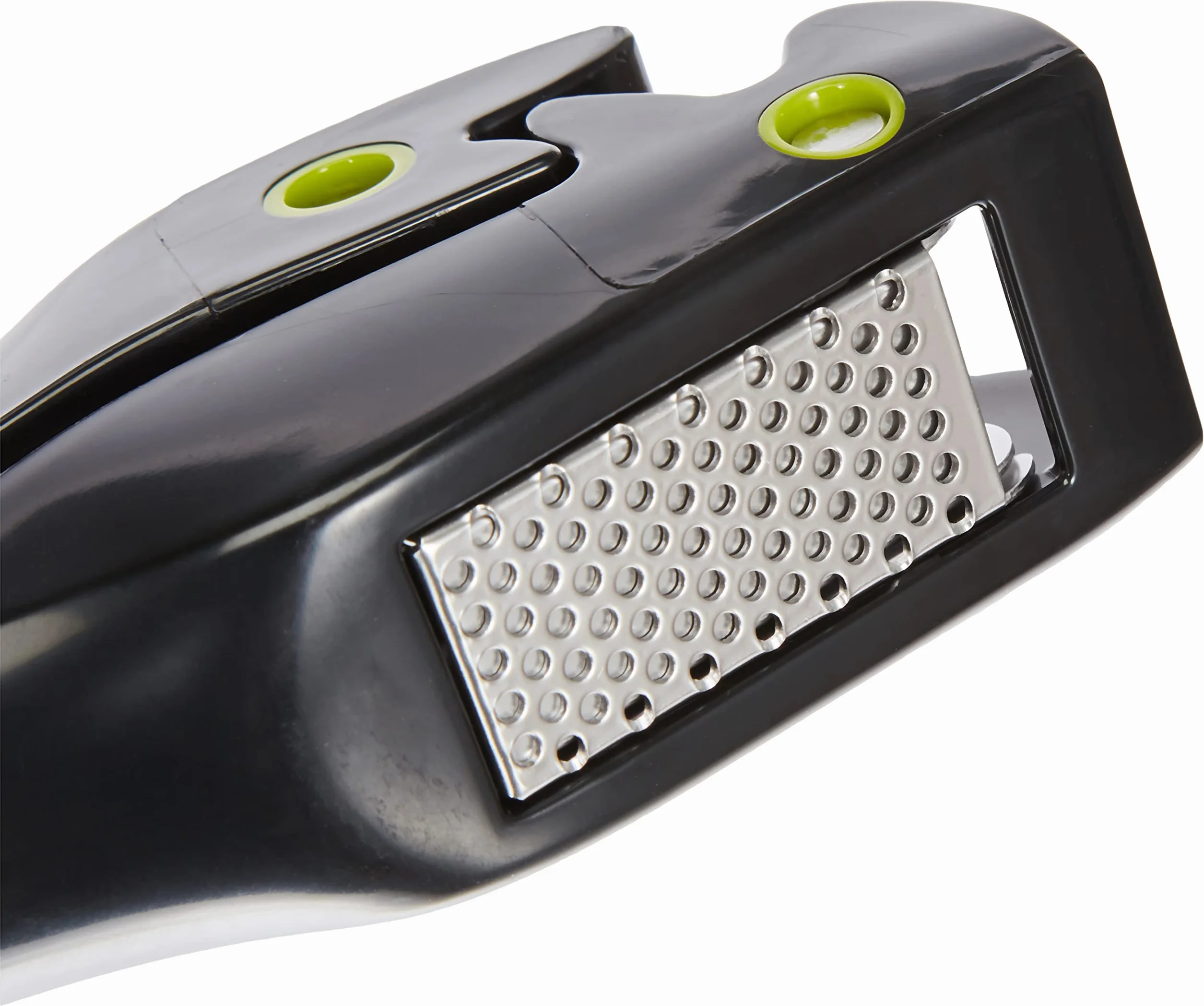 IBILI 776400 Easycook praska do czosnku, stal nierdzewna, srebrna/czarna/zielona, 19 x 4 x 6 cm