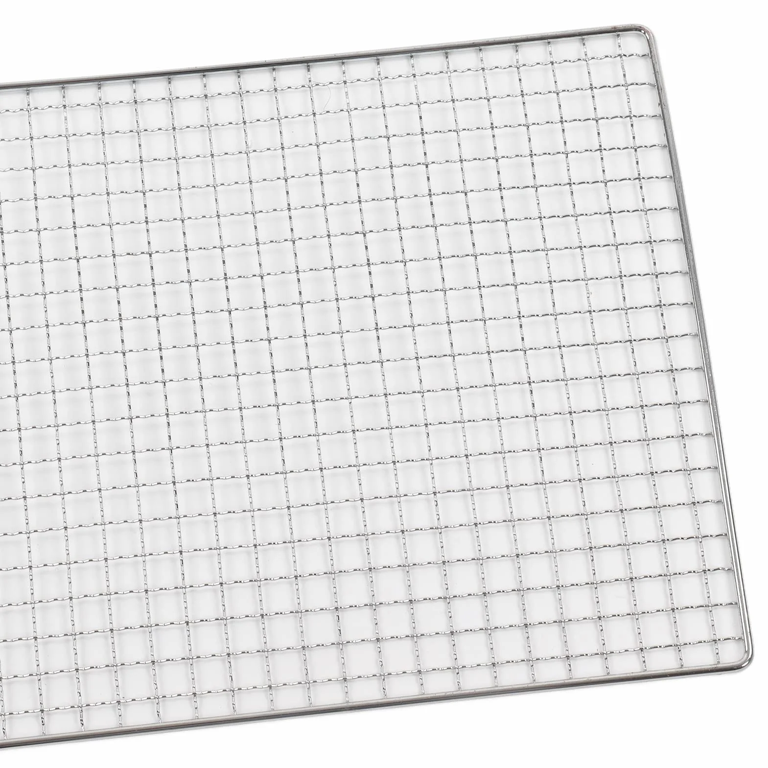 Mata z Drutu do Grillowania, Stal Nierdzewna BBQ Grill Net Grill Campfire Grate Grill Mata Siatkowa Grill Baking Net Non Stick Cooking Grate for Pit, dla Domu Pikniki Kemping
