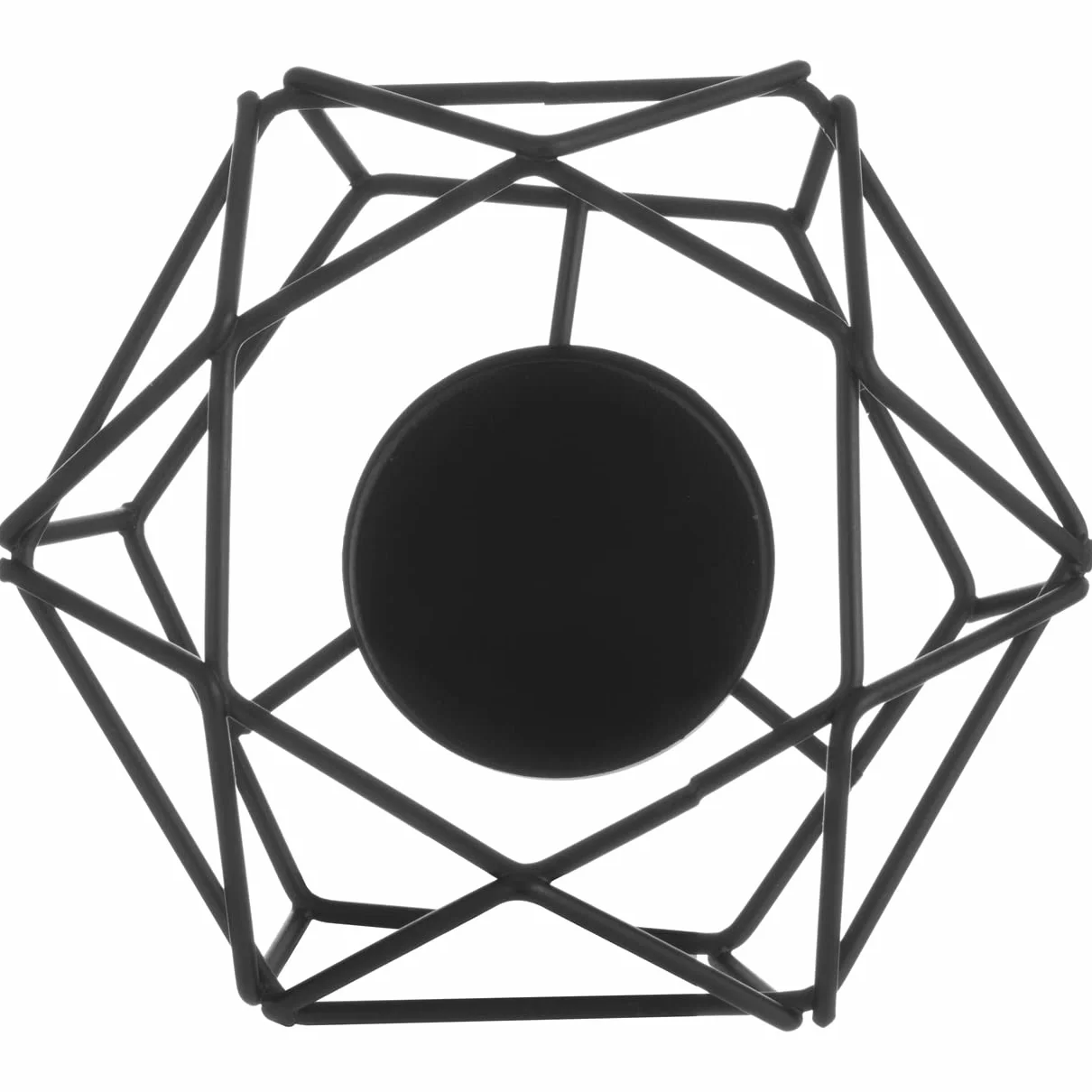 Podwójna lampa zapachowa metal wosk zapachowy lampa z uchwytem na podgrzewacz (czarny)