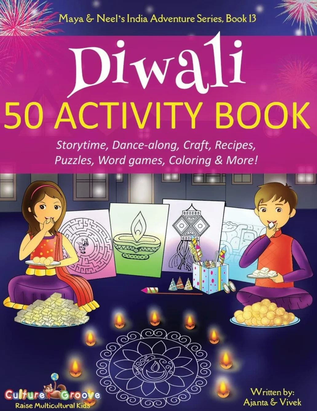 Diwali 50 Activity Book: Storytime, Dance-along, Craft, Recipes, Puzzles, Word games, Coloring & More!: 13