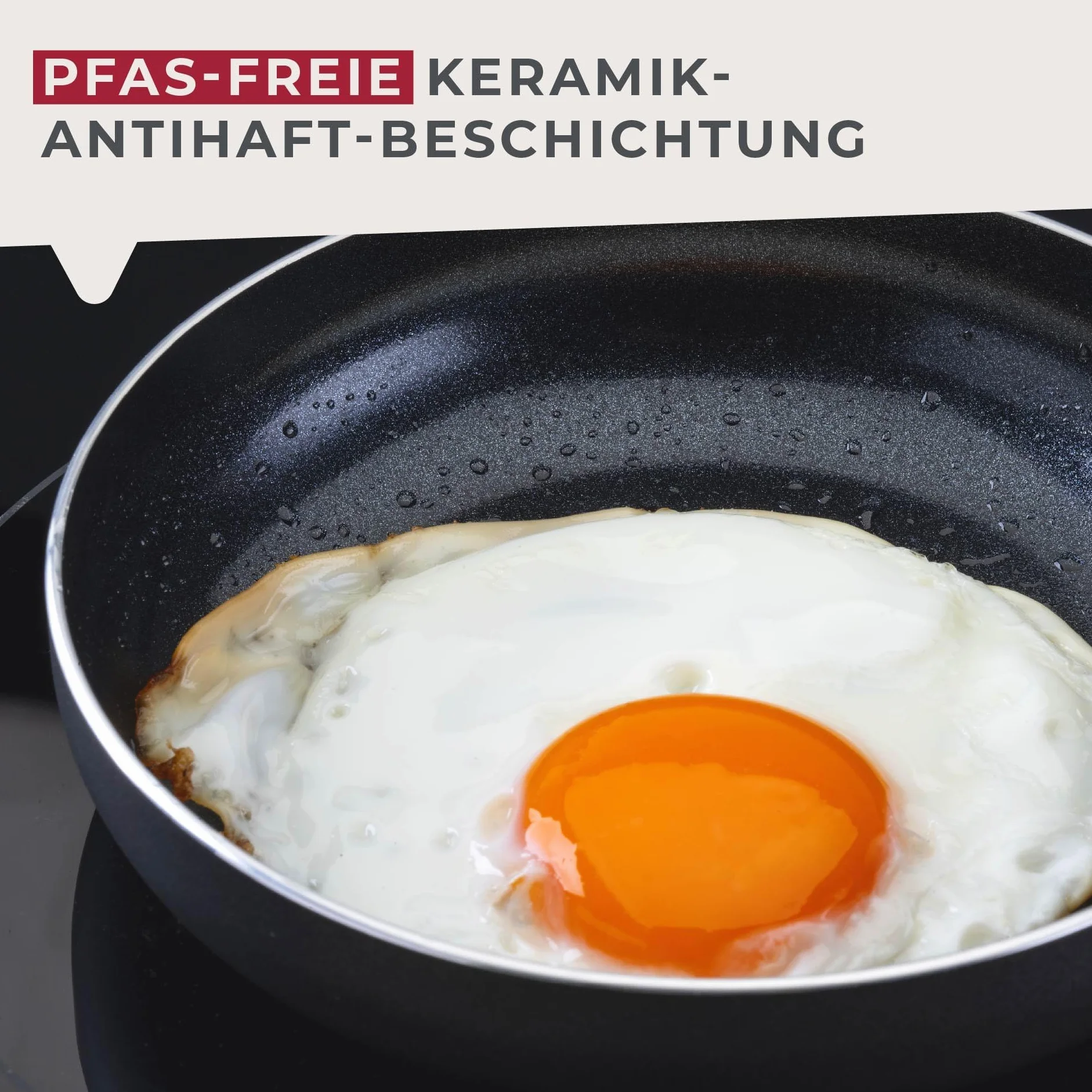 FACKELMANN Mini patelnia Essential Highrise średnica 14 cm – optymalna do małych potraw, odporna na piekarnik, z ceramiczną powłoką zapobiegającą przywieraniu