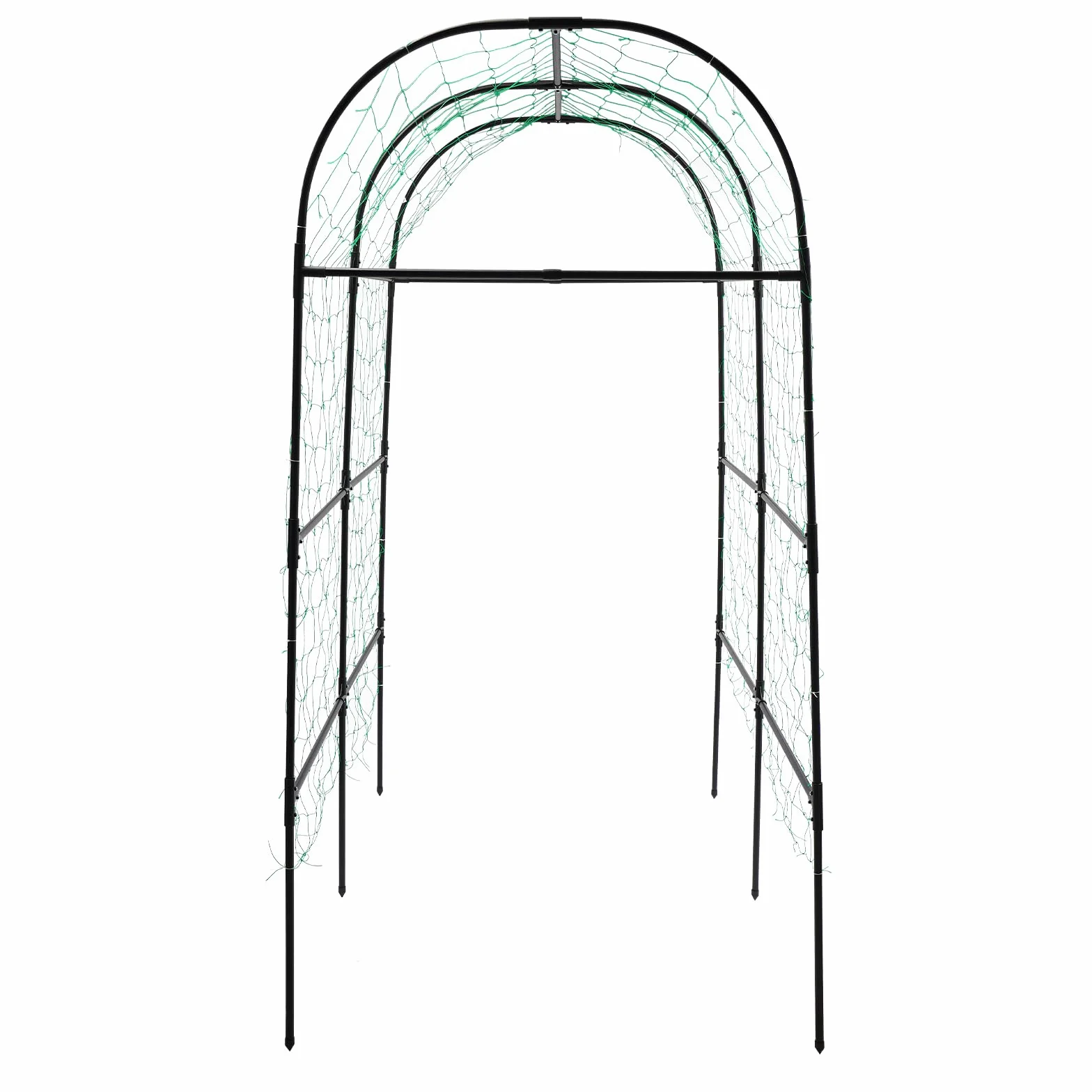 Łuk ogrodowy 183 x 230 cm do roślin pnących, łuk, pergola ogrodowa, pergola do wspinaczki z siatką, kratka ogrodowa, łuk do winogron, ogórków, fasoli, winorośli, róż i innych roślin pnących