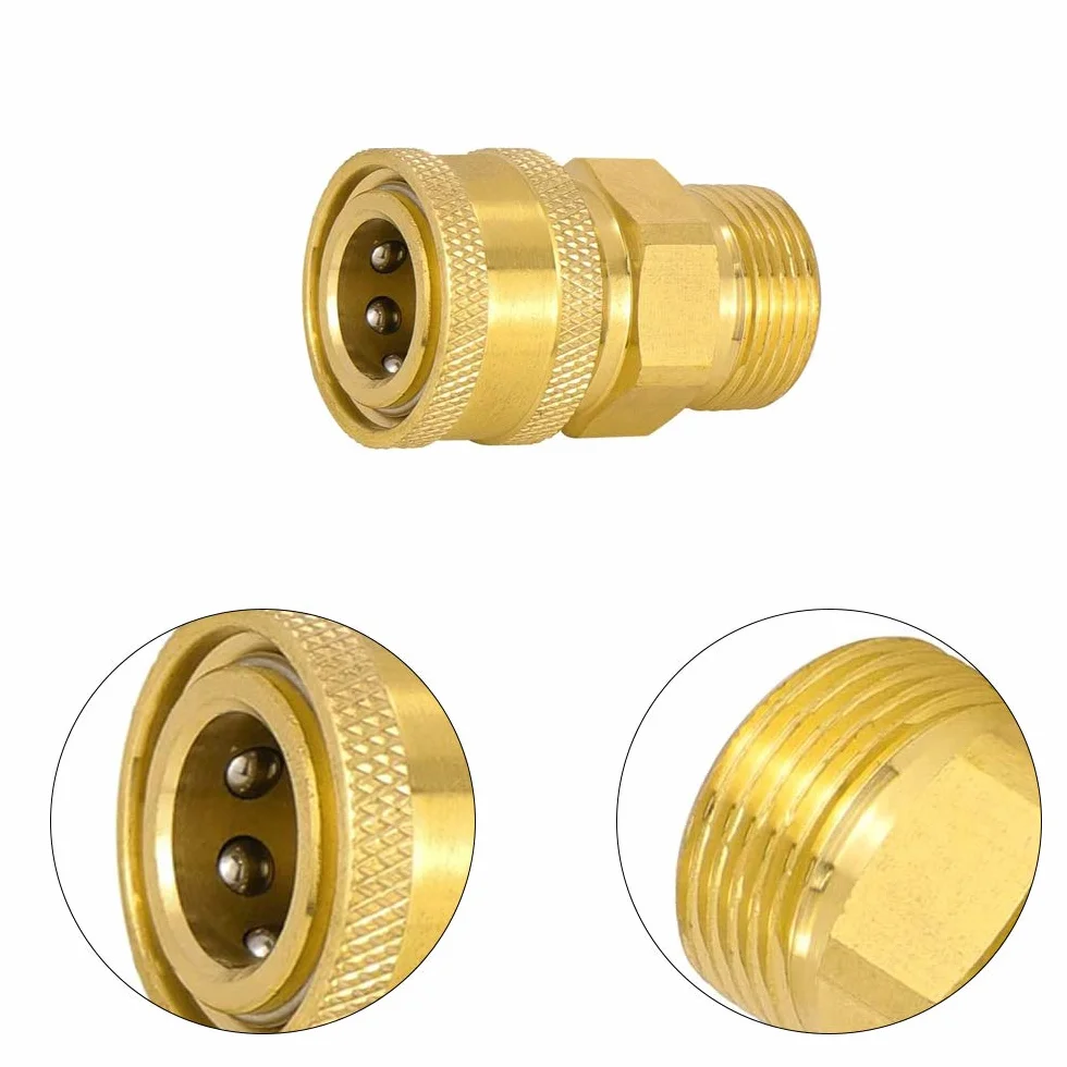 JINXM zestaw adapterów do myjki wysokociśnieniowej M22 3/8" Quick Connect do podłączenia pistoletu natryskowego