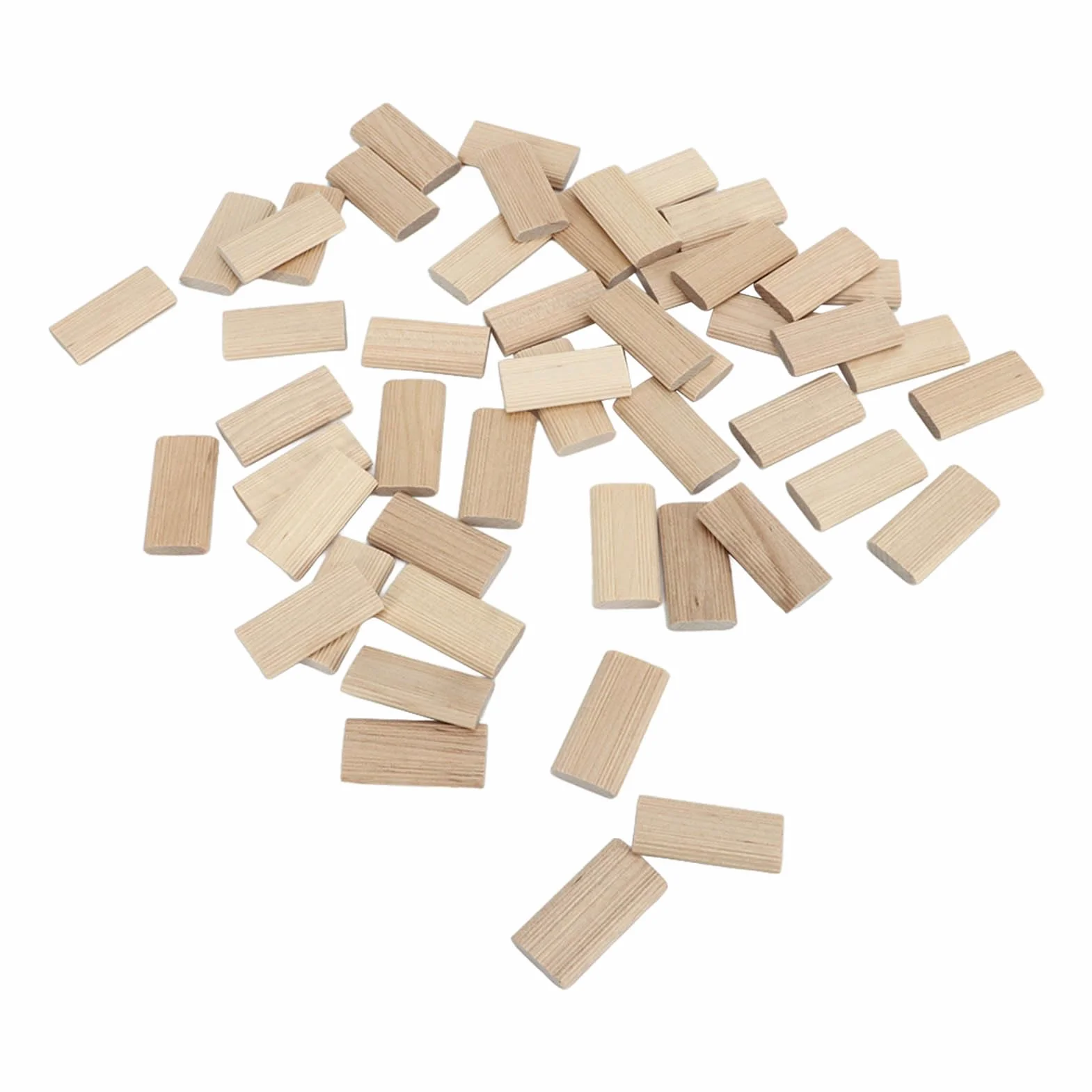50 szt. Czop Domino, 6 X 40 Mm Luźne Czopki z Drewna Bukowego do Luźnych Czopów Systemy Stolarskie, Obróbka Drewna łączenie Mebli Crafting Obróbka Drewna, Korek Czopowy Domino