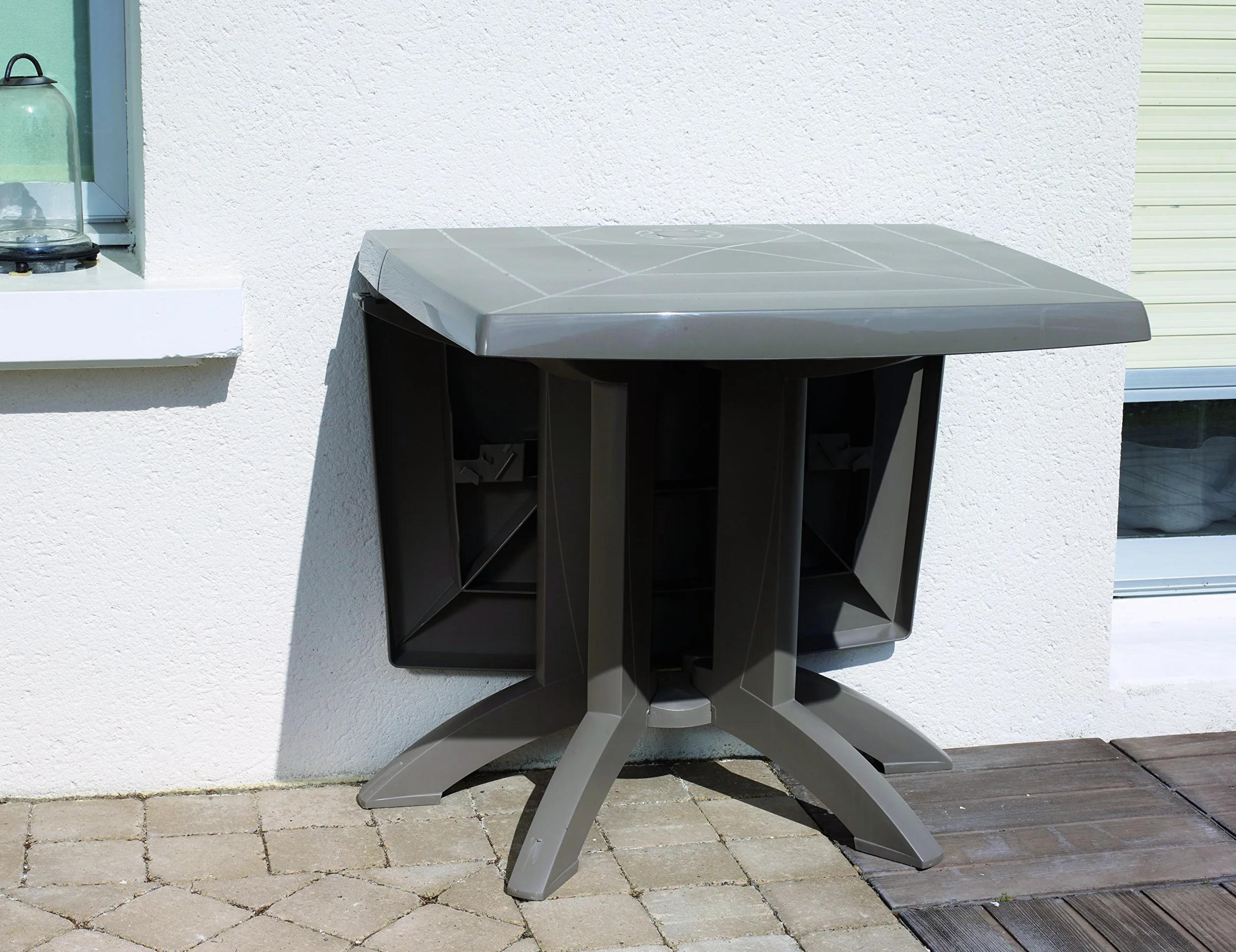 Grosfillex Vega 118 stół, kolor taupe, 80 x 77 x 72 cm