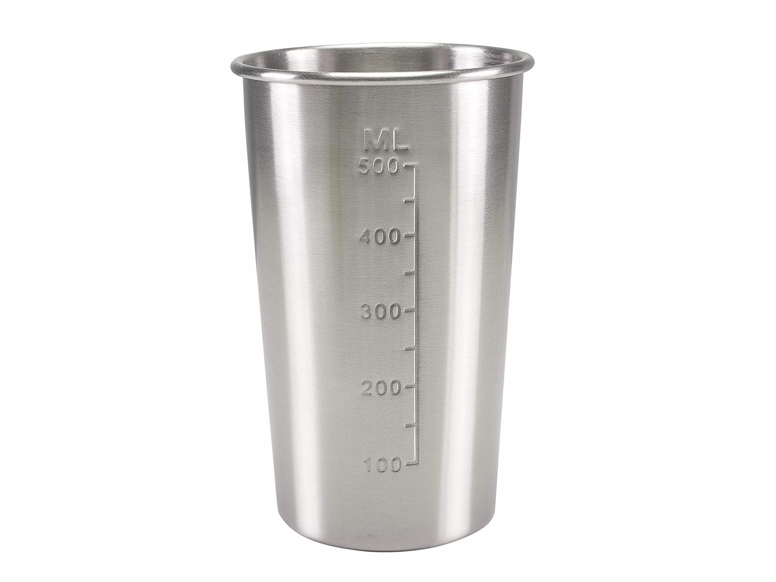 Beper - Elektryczny mikser stojący do koktajli mlecznych, frappé, smoothie i koktajli, 2 tryby, aluminiowy pojemnik 0,5 l, 100 W, srebrny