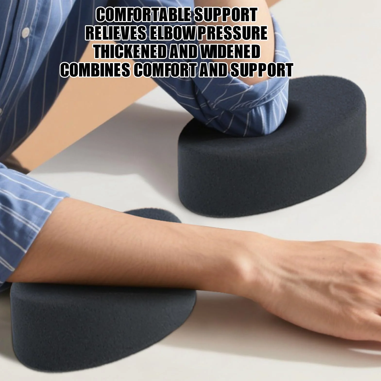 Ergonomiczna podkładka pod nadgarstek, podłokietnik na łokieć, podparcie nadgarstka, stoliki biurkowe, pianka z pamięcią kształtu, poduszka podtrzymująca do komputera, laptopa, pracy, pisania, gier