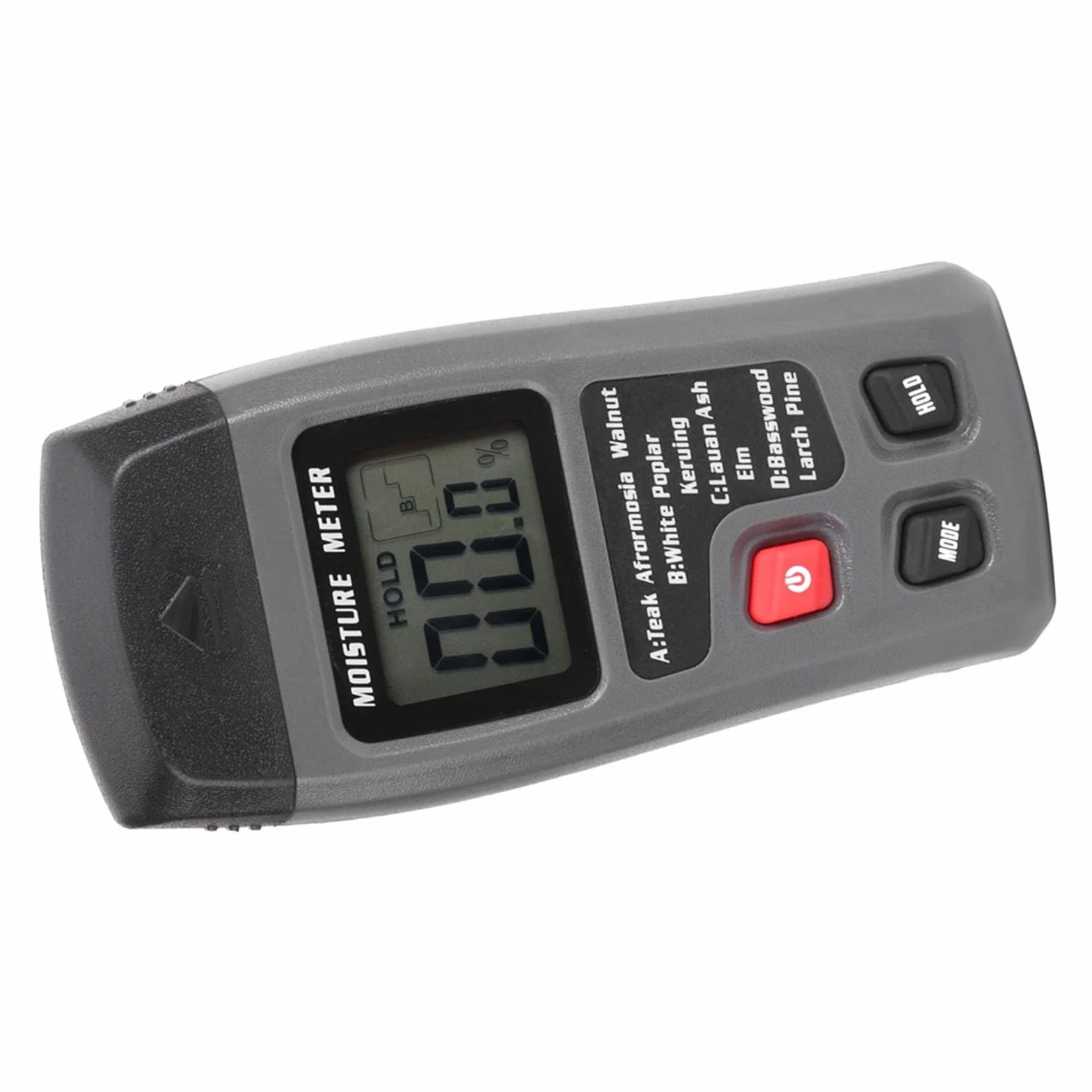 Generic Detektor Wilgoci Drewna Dokładny Cyfrowy Tester Wilgoci LCD do Orzecha Różanego Drzewo Kauczukowe 0-99,9% Czujnik Higrometru do Obróbki Drewna