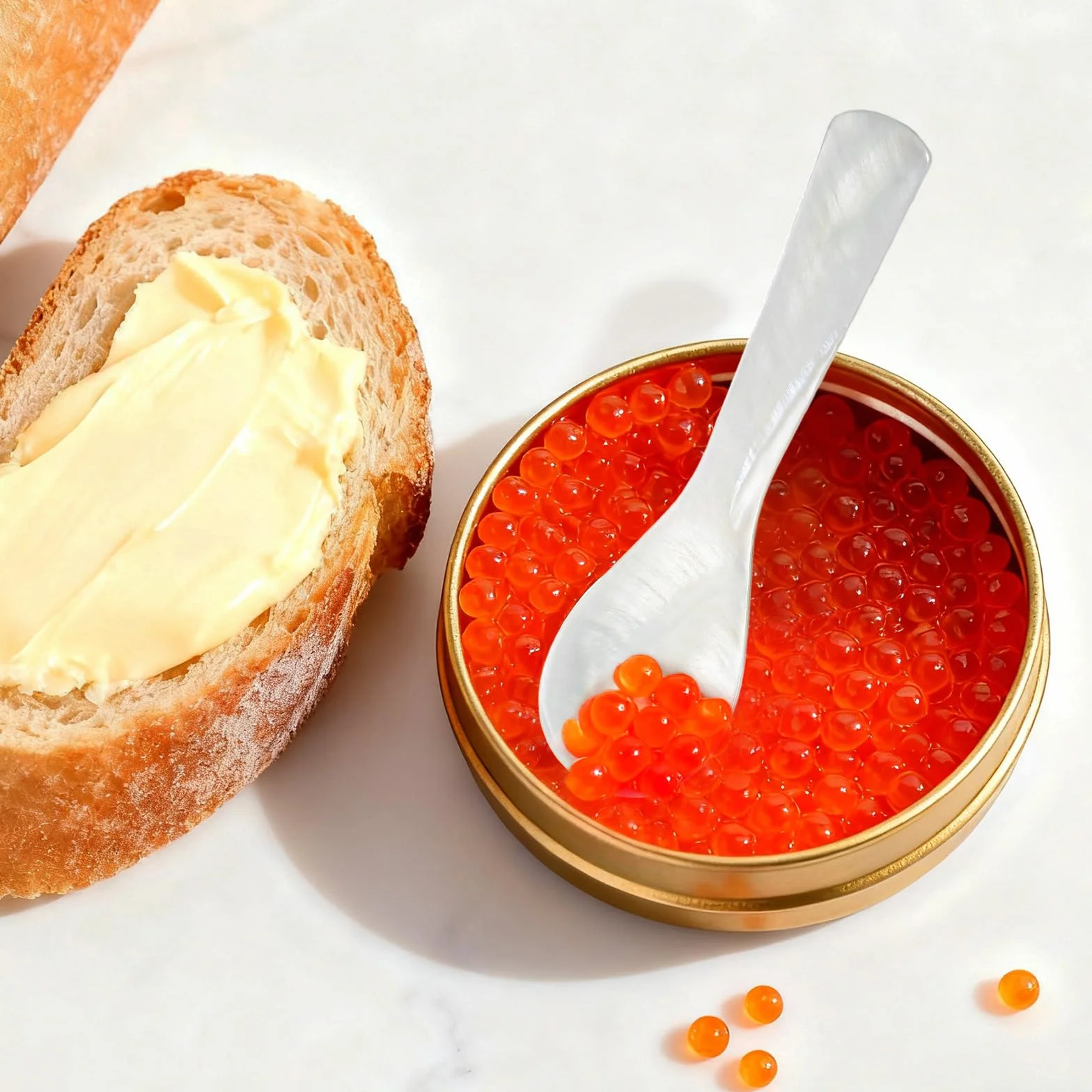 4 szt. perłowych łyżek kawiorowych, okrągły uchwyt, łyżeczki z masy perłowej, naturalna łyżka do muszli, odpowiednie do kawioru, jajek, lodów, jogurtu, kawy, soli, cukru, ciasta, usług restauracyjnych