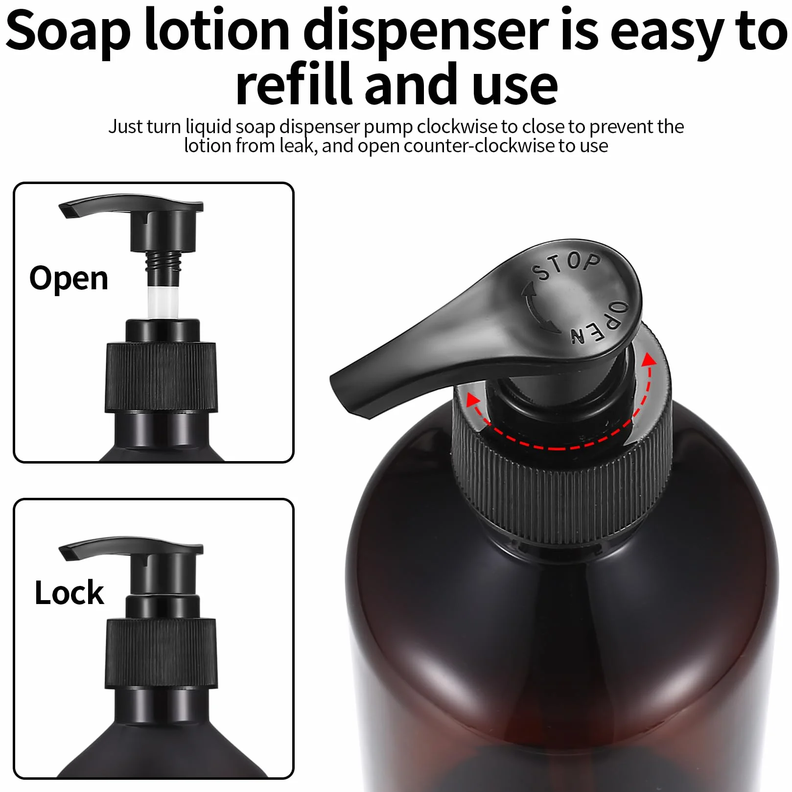 2 szt.Dozownik mydła 500 ml, butelki do szamponu do napełniania, pusty dozownik z pompką, dozownik pompki, dozownik płynu do mycia naczyń, do kuchni i łazienki