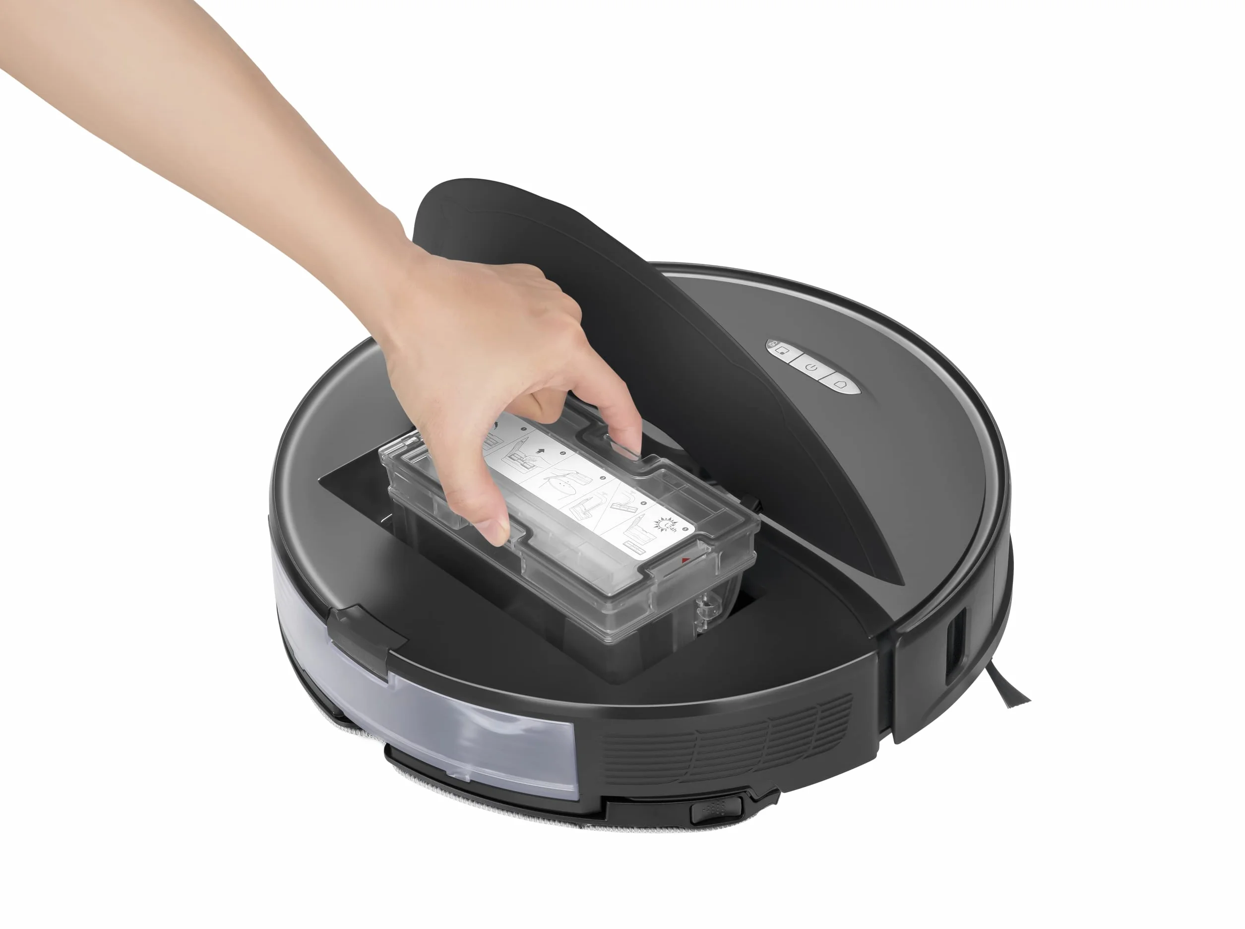 Roborock S8 Robot ssący i mopa (6000 Pa, PreciSense unikanie przeszkód, czujnik czułości, 180 min, żywotność baterii, 400 ml zbiornik na kurz / 300 ml, dźwięk ultradźwiękowy, sterowanie
