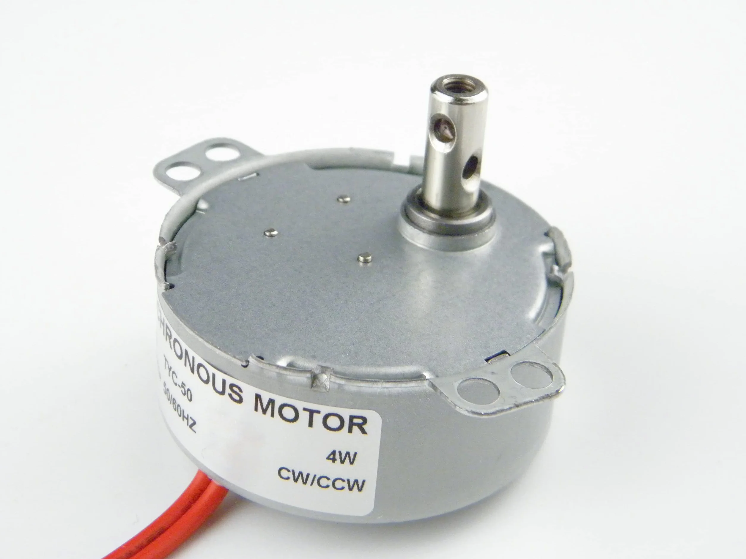 CHANCS Elektryczny silnik synchroniczny z przekładnią TYC-50 AC 220 V 15-18 obr./min CCW duży moment obrotowy, mały silnik AC do kominka elektrycznego, kuchenki mikrofalowej