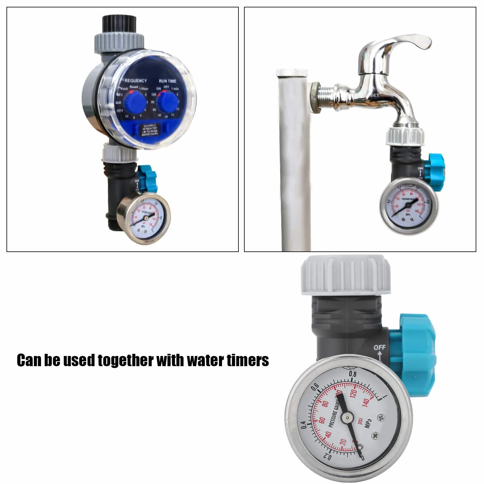 Omabeta reduktor ciśnienia reduktor ciśnienia wody zawór regulator ciśnienia wody 8,5 x 5 cm regulator ciśnienia wody do ogrodu