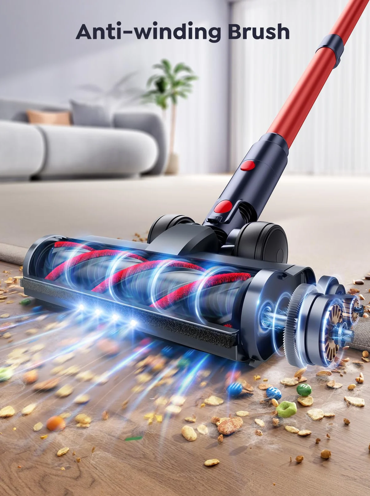 INTETURE Bezprzewodowy odkurzacz elektryczny 45 kPa 550 W 60 min