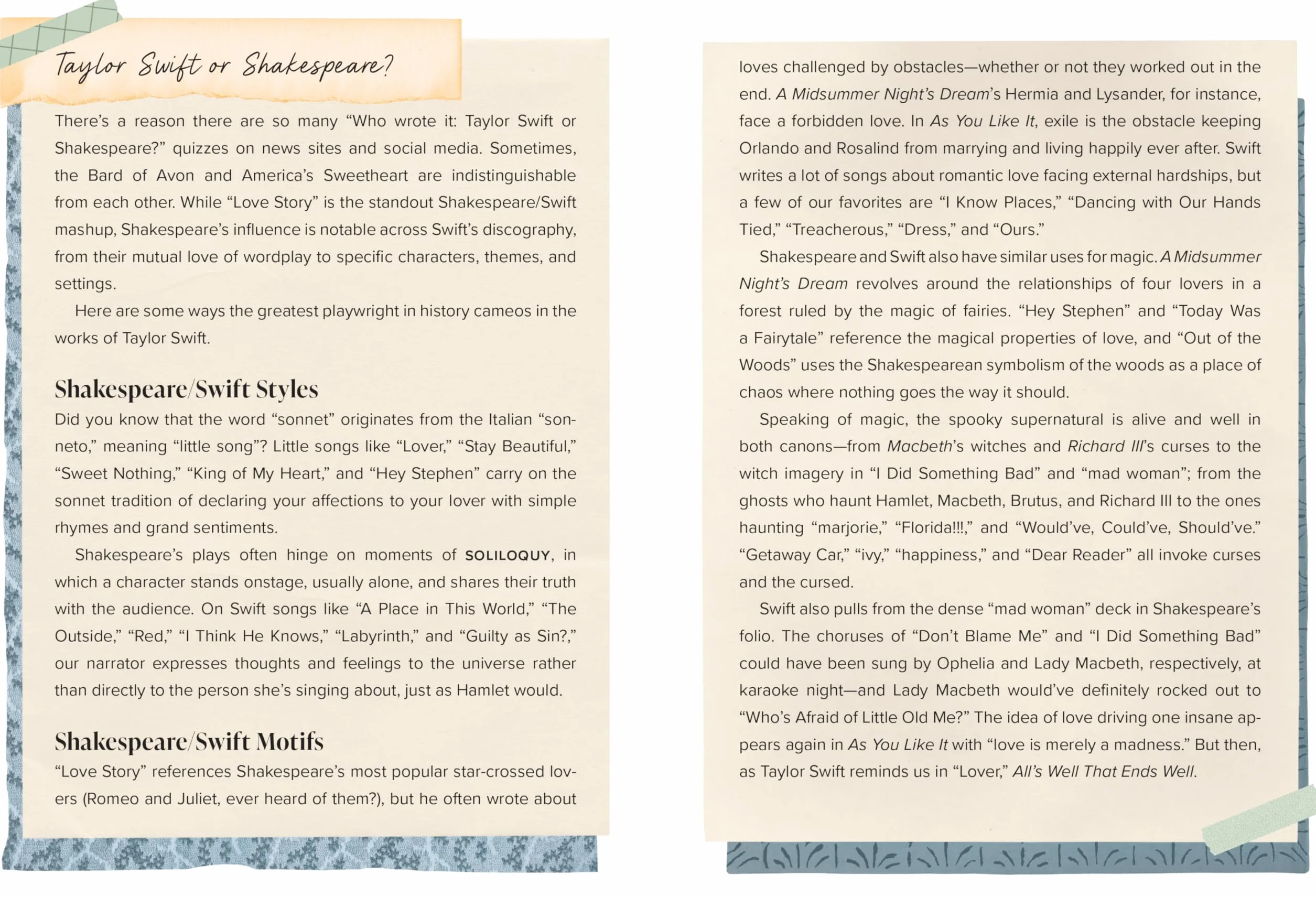 Taylor Swift by the Book: The Literature Behind the Lyrics, from Fairy Tales to Tortured Poets