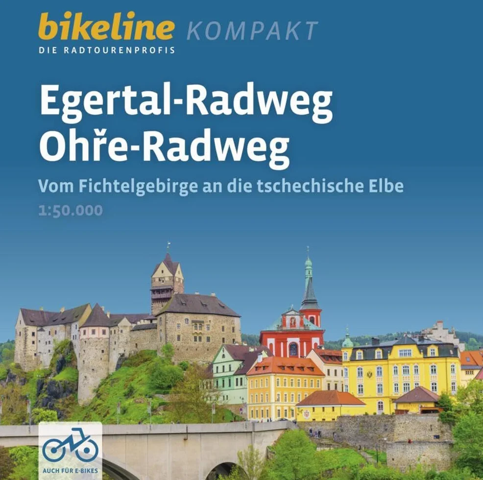 Egertal Radweg - Ohre Radweg: Vom Fichtelgebirge an die tschechische Elbe. 1:50.000, 282 km, GPS-Tracks Download, Live-Update