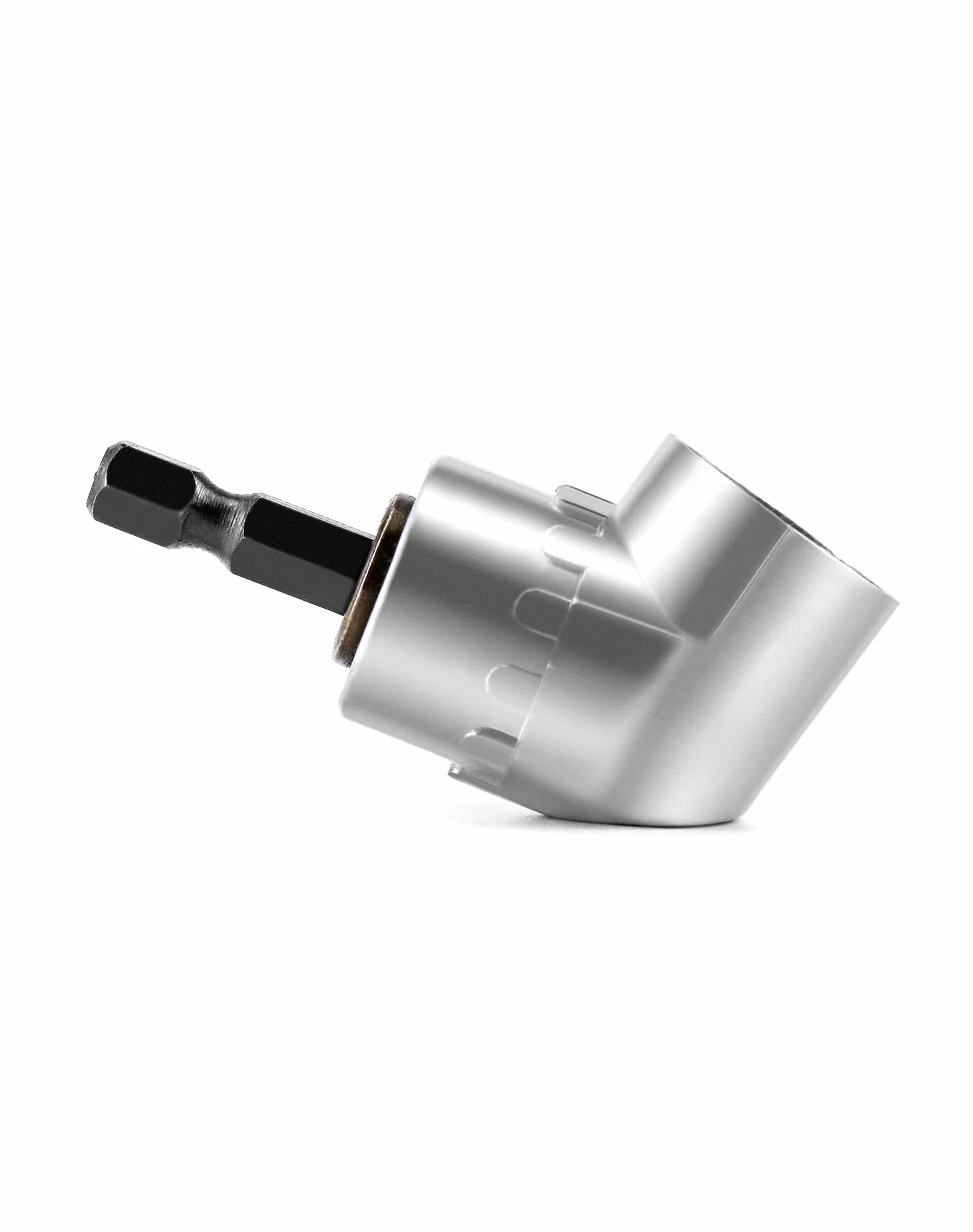 QWORK® 105 ° kątowy adapter do śrubokręta kątowego, szybkowymienny magnetyczny uchwyt na bity 1/4 cala z sześciokątnym wałem, wielofunkcyjna wiertarka kątowa