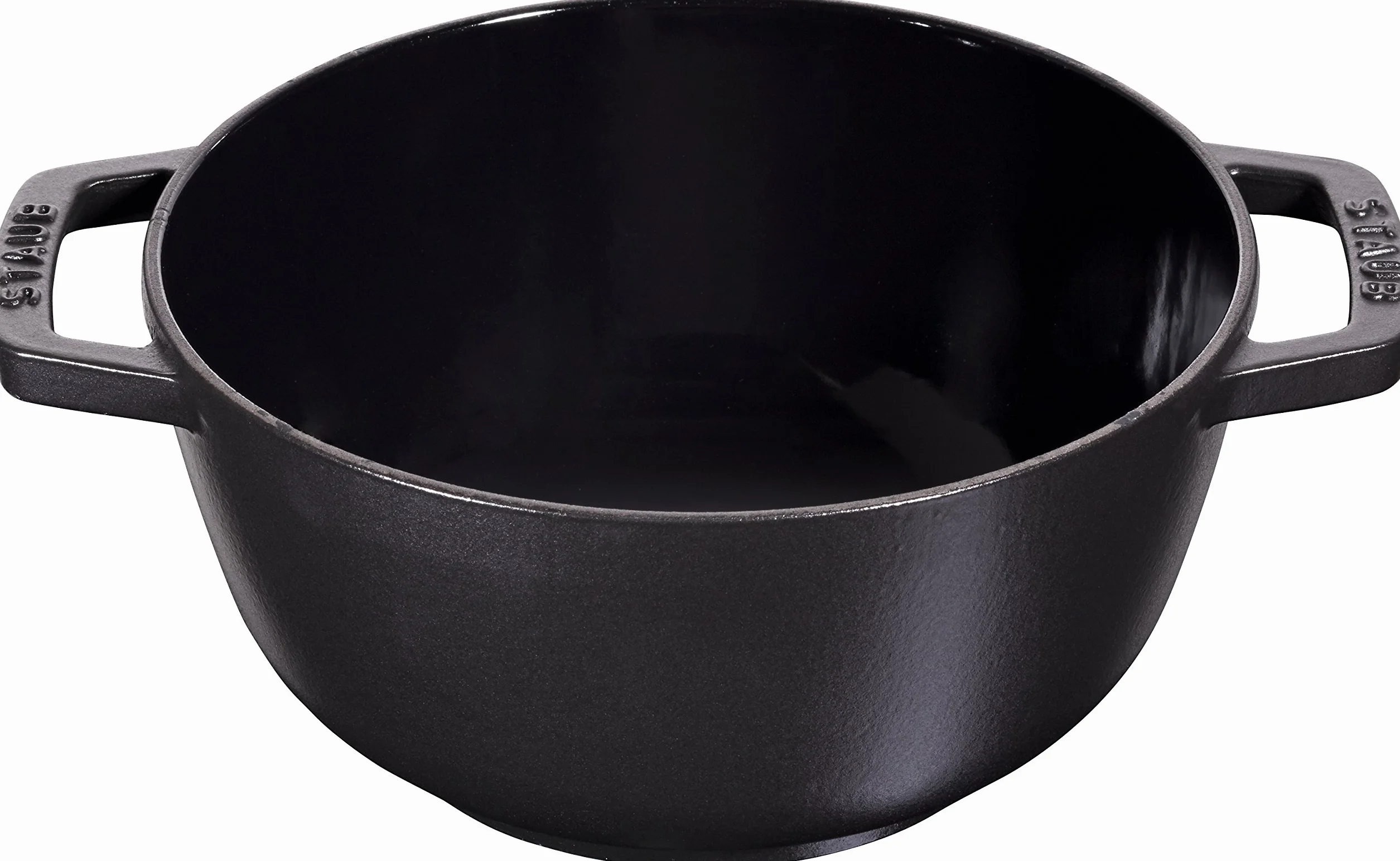 STAUB Fondue Set mit 6 Gabeln, Geeignet für Käse-, Schoko- und Fleisch-Fondue, Gusseisen, Schwarz, 20 cm