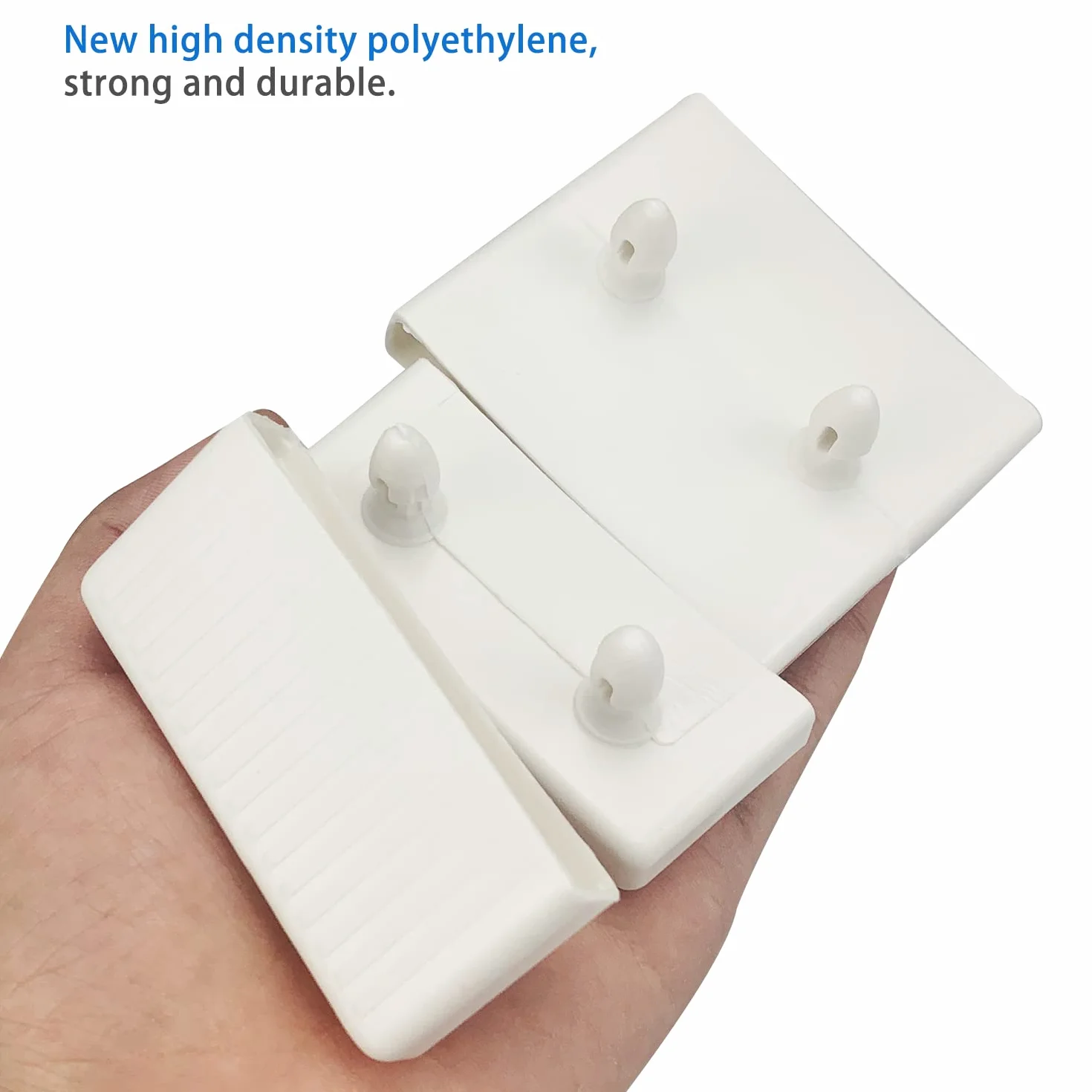 Zestaw plastikowych uchwytów na listwy łóżkowe 6 szt. 12 szt. osłon wspornika 63 mm x 9 mm