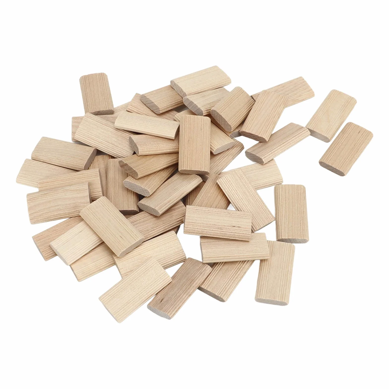 50 szt. Czop Domino, 6 X 40 Mm Luźne Czopki z Drewna Bukowego do Luźnych Czopów Systemy Stolarskie, Obróbka Drewna łączenie Mebli Crafting Obróbka Drewna, Korek Czopowy Domino