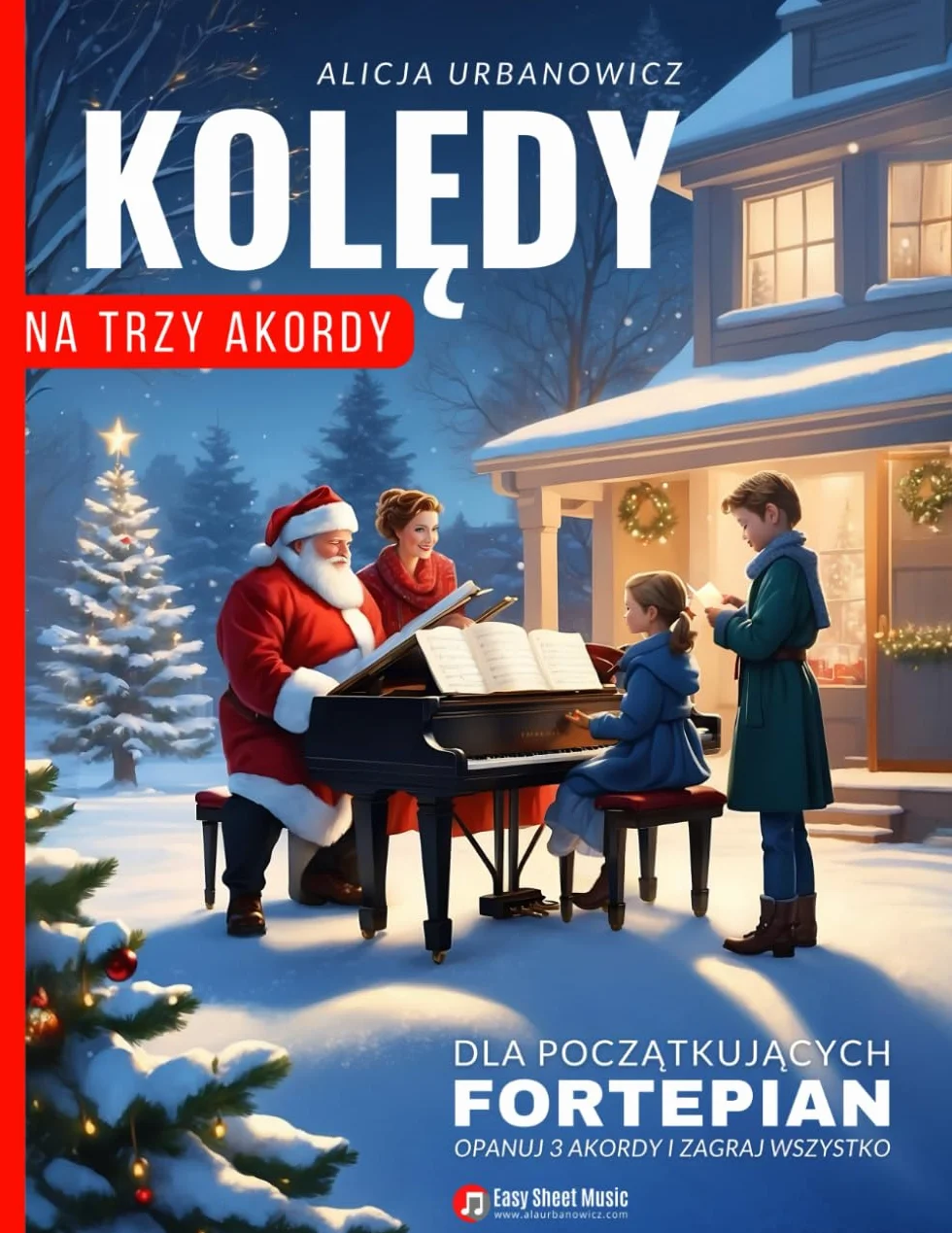 Kolędy na Trzy Akordy – Fortepian dla Początkujących: Opanuj 3 Akordy i Zagraj Wszystko - Prosty Śpiewnik Kolędowy dla całej Rodziny na Święta Bożego ... Narodzenia I Nuty, Teksty, Chwyty na Keyboard