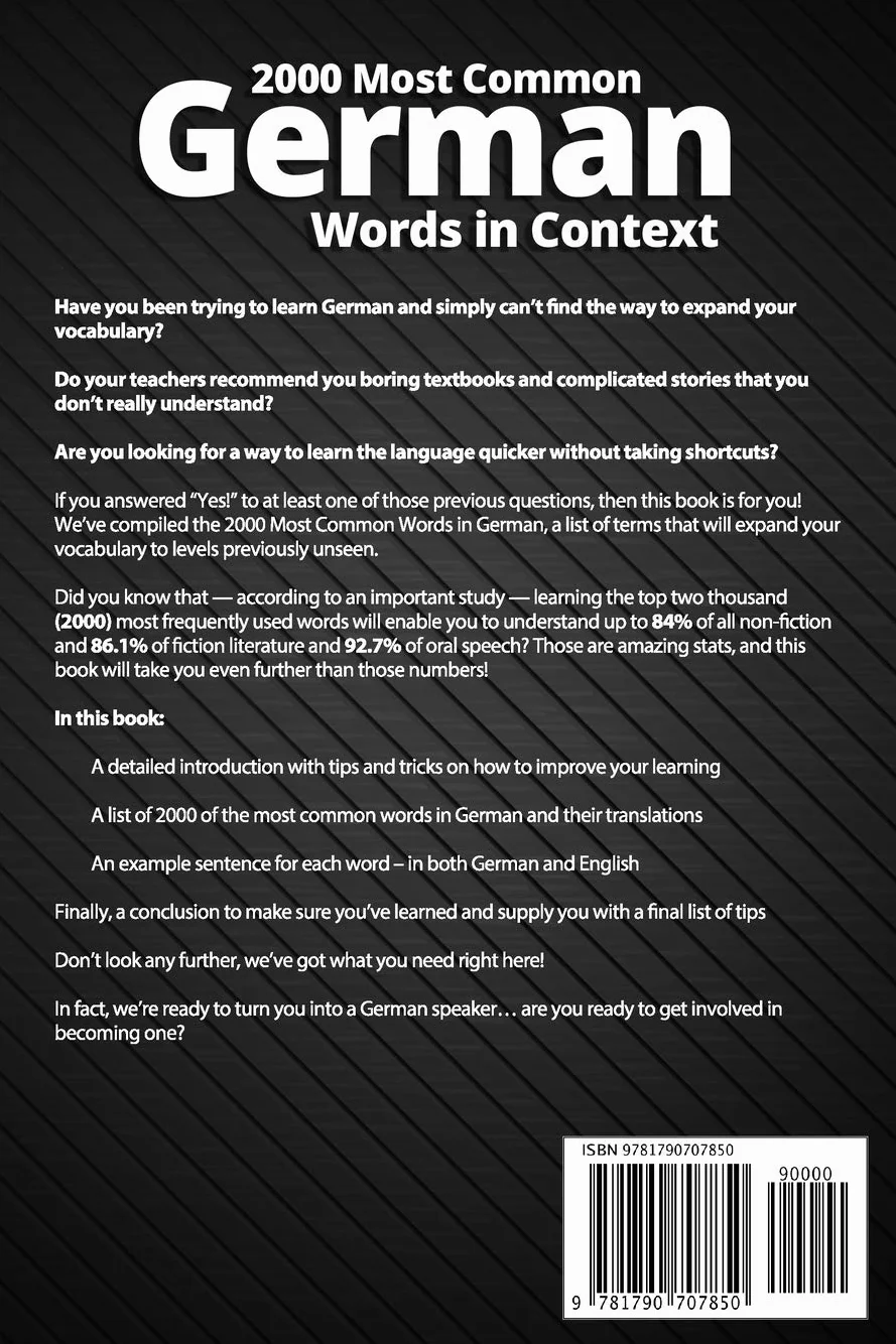 2000 Most Common German Words in Context: Get Fluent & Increase Your German Vocabulary with 2000 German Phrases