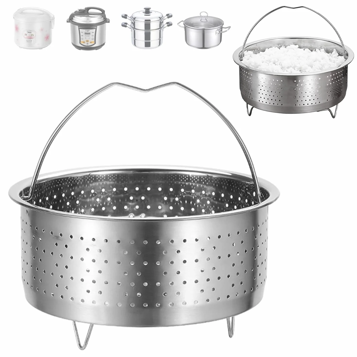Sitko ze stali nierdzewnej do gotowania na parze 20 cm