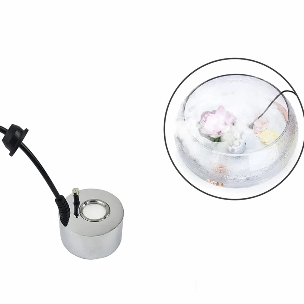 Mist Maker Fogger Ultradźwiękowy nawilżacz powietrza 3 szt. Głowice Atomizer Fontanna wodna Staw Mgła Atomizer Nawilżacz Powietrza UE Wtyczka