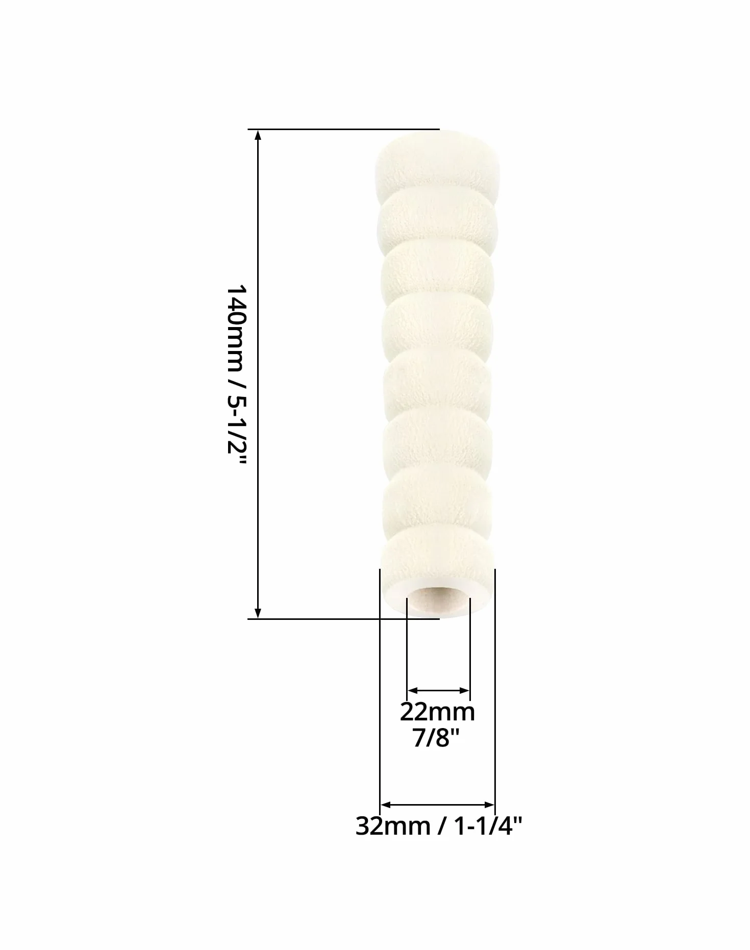QWORK® 2 Pack Zderzak klamki, ochraniacz klamki, piankowe osłony klamek do ochrony ścian i mebli (beżowy)