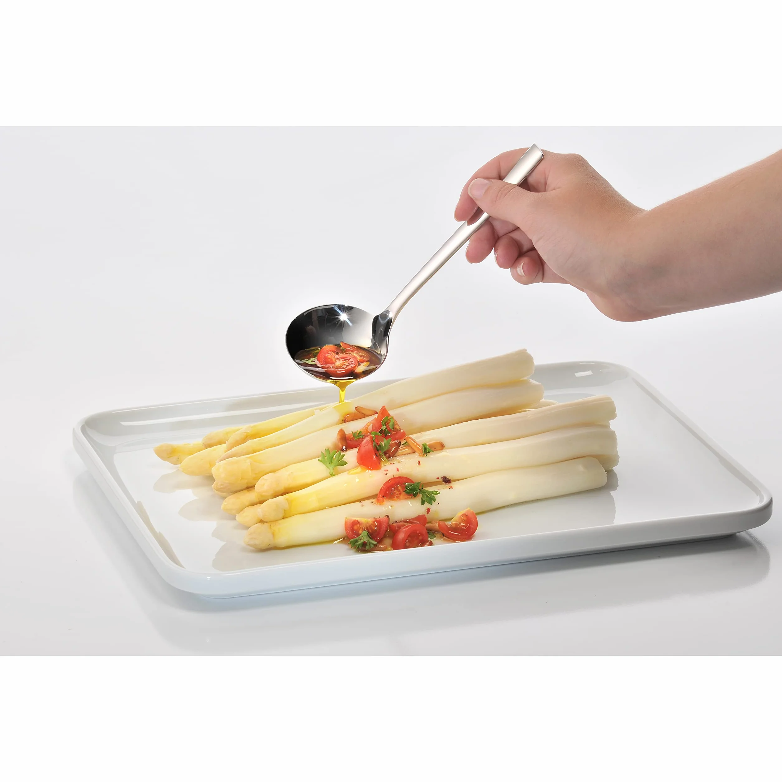 WMF Nuova łyżka do sosów 18 cm, chochla, polerowana stal szlachetna Cromargan