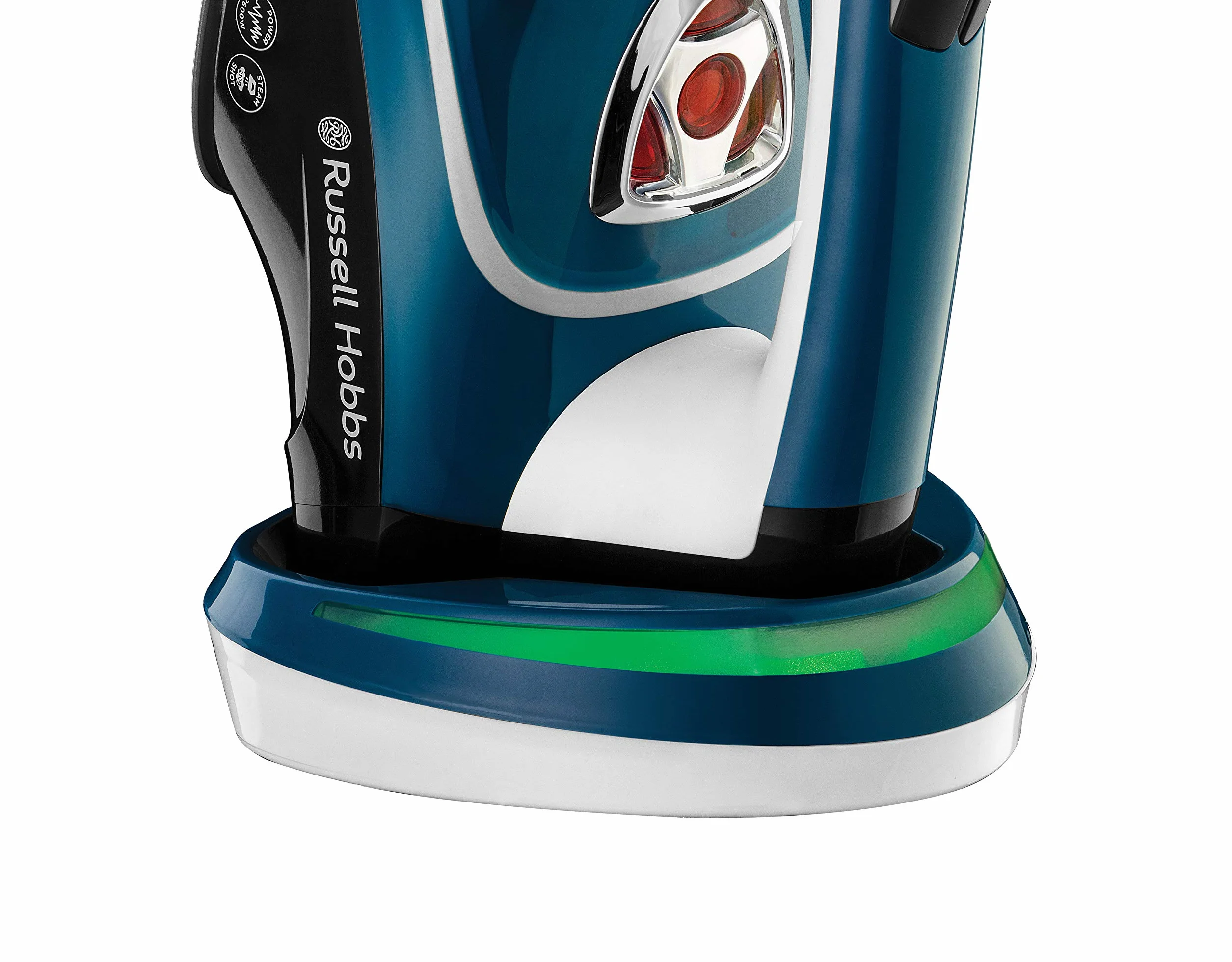 Russell Hobbs Żelazko parowe [2600W, uderzenie pary 210g] Cordless One Temperature (bezprzewodowe ze stacją bazową i technologia jednej temperatury do wszystkich tkanin, czas pracy ok. 25s) 26020-56