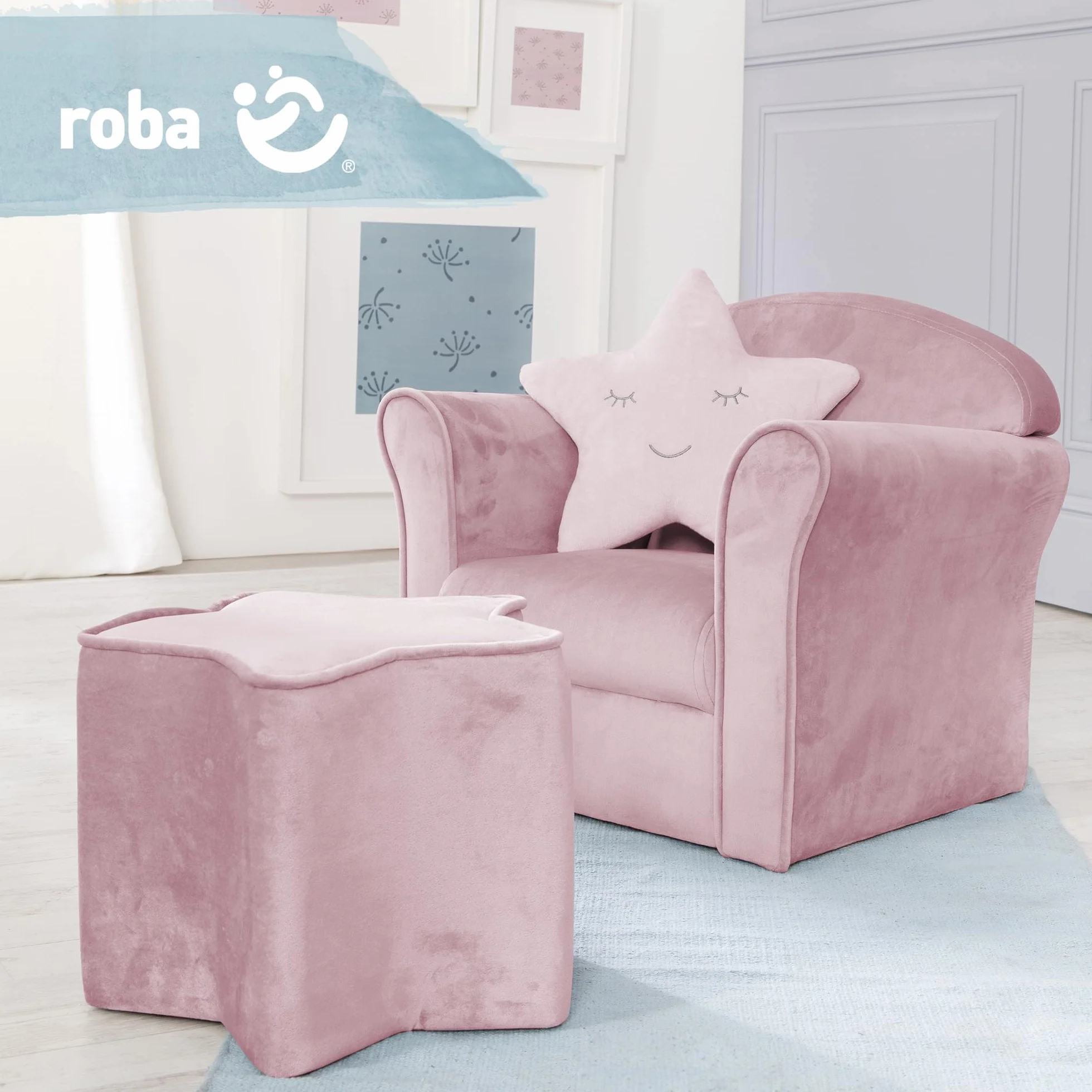 Roba 450121MA Fotel, Różowy, ‎39 x 49 x 43 cm; 4,6 kg