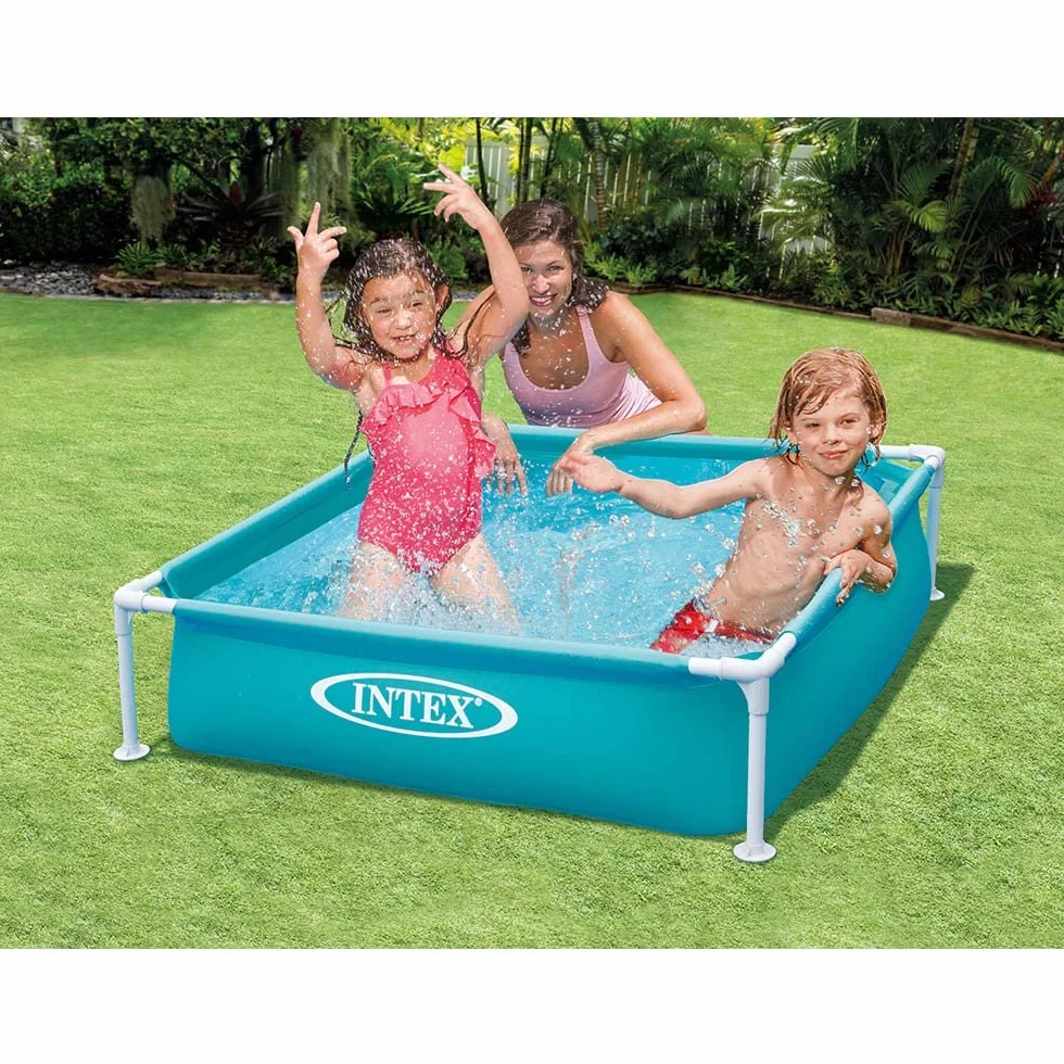 Intex Dolphin Baby Pool Basen Ogrodowy, Niebieski, 122 x 30 x 122 cm