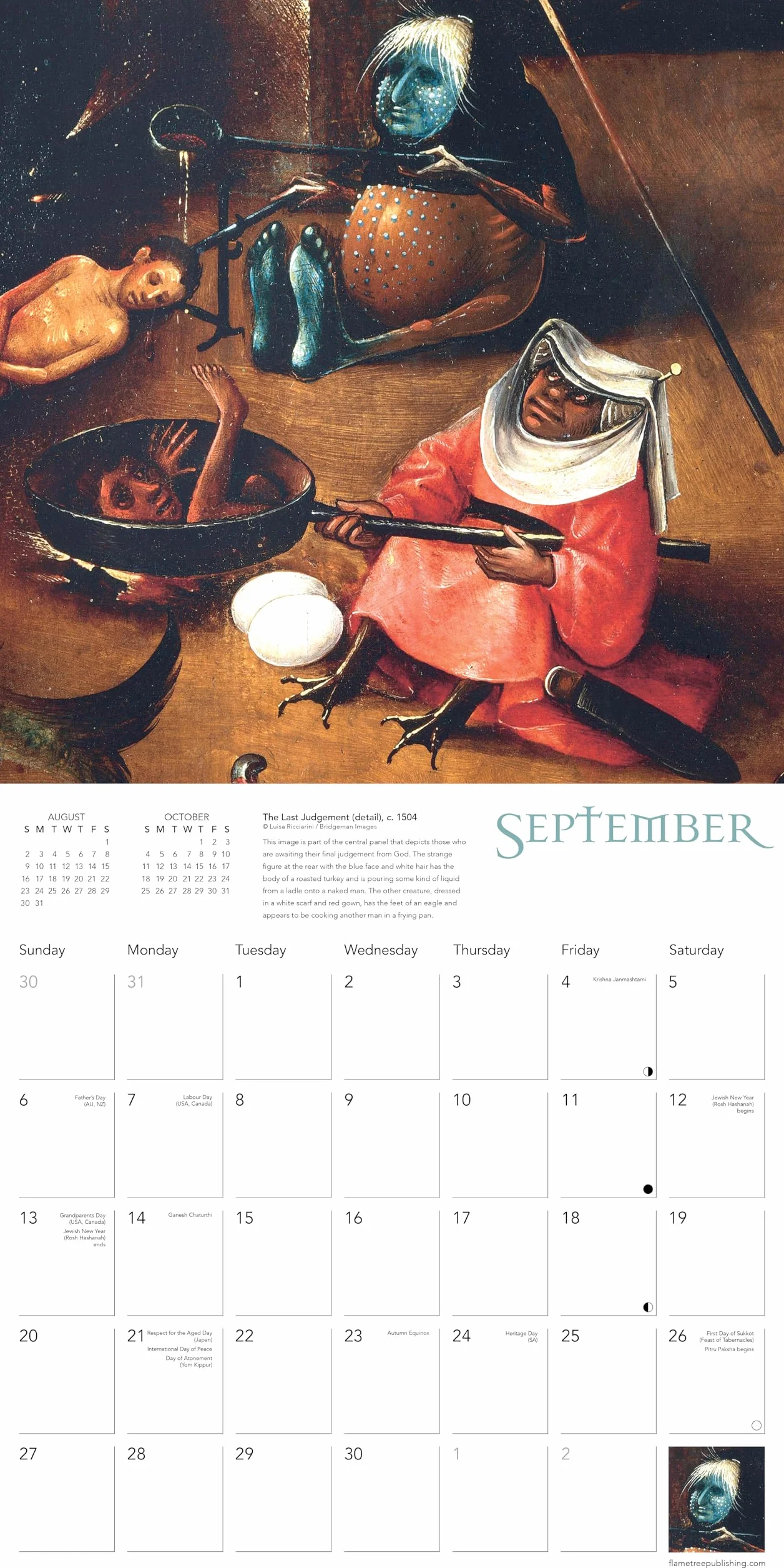 The Weird Art of Hieronymus Bosch Wall Calendar 2026 (Art Calendar)