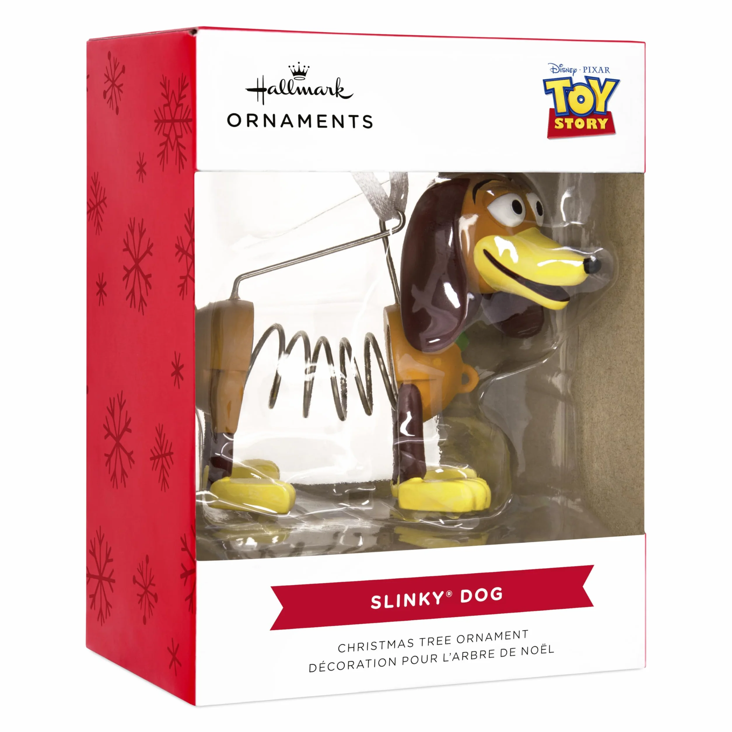 Hallmark Ozdoba dla psa Slinky, dekoracja choinkowa z zabawkami, wisząca ozdoba Disneya, świąteczna ozdoba wisząca, prezenty na Boże Narodzenie