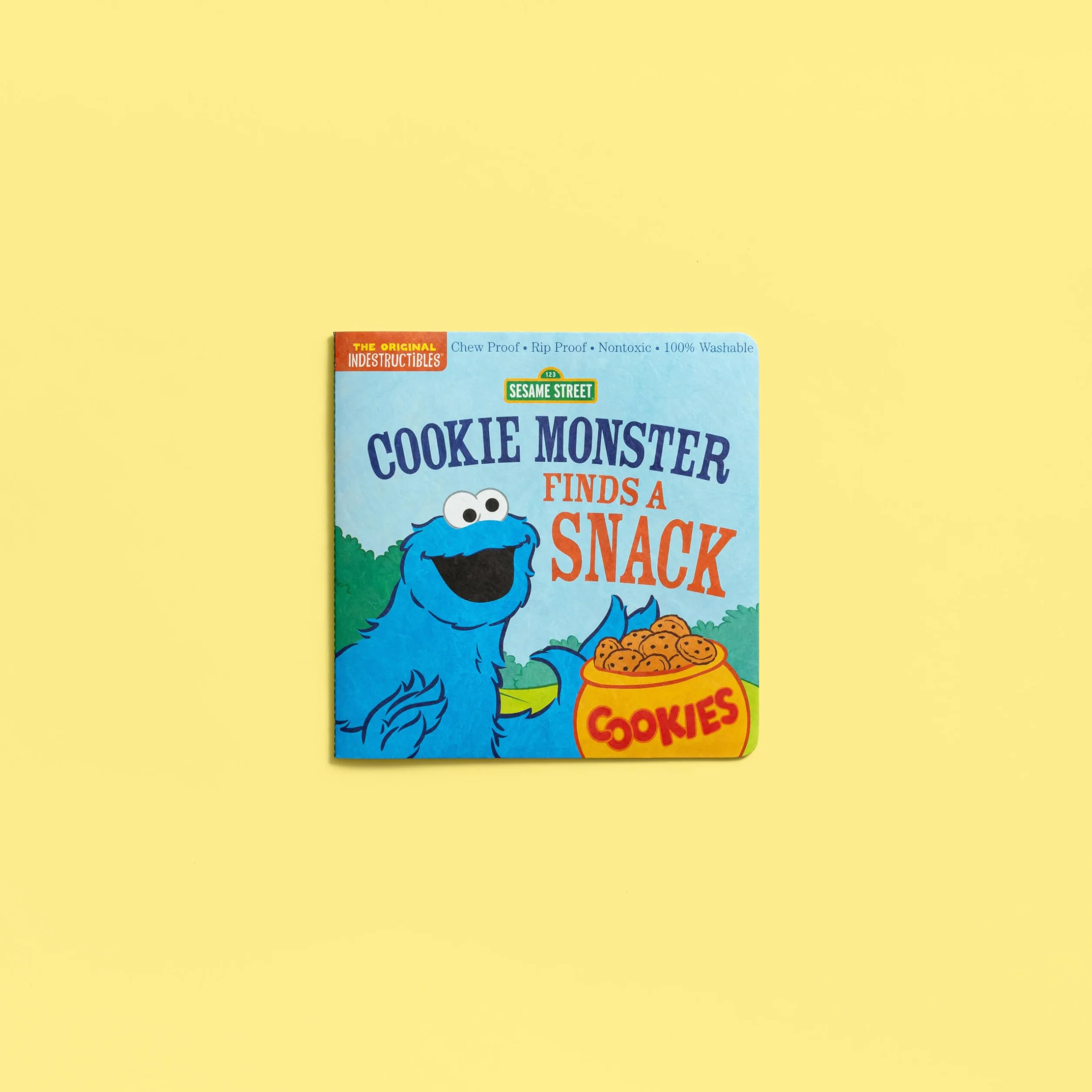Indestructibles: Sesame Street: Cookie Monster Finds a Snack: Chew Proof - Rip Proof - Nontoxic - 100% Washable (Book for Babies, Newborn Books, Safe to Chew)