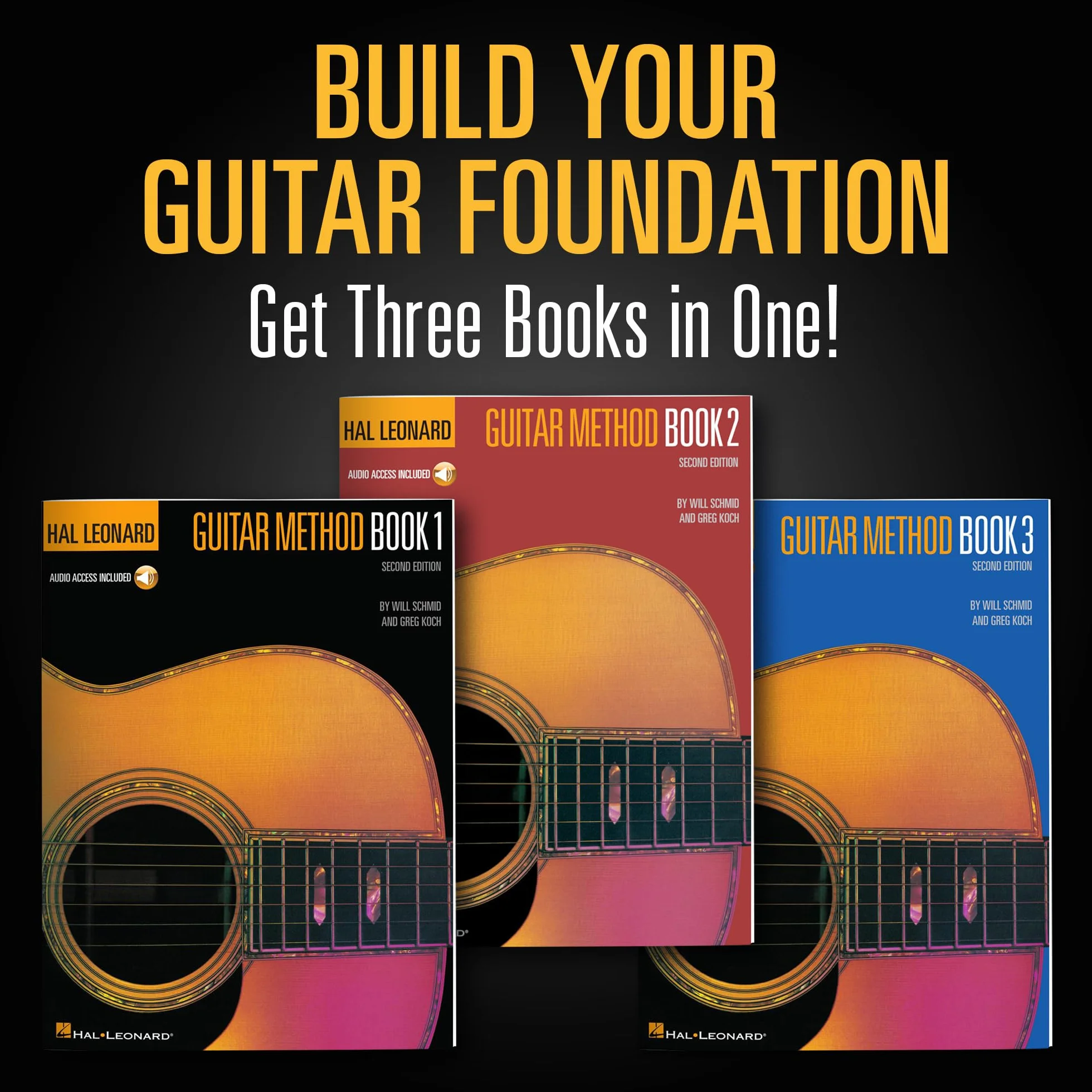 Greg koch : hal leonard guitar method complete edition - recueil + enregistrement(s) en ligne: Books 1, 2 and 3 Together in One Easy-To-Use Volume!