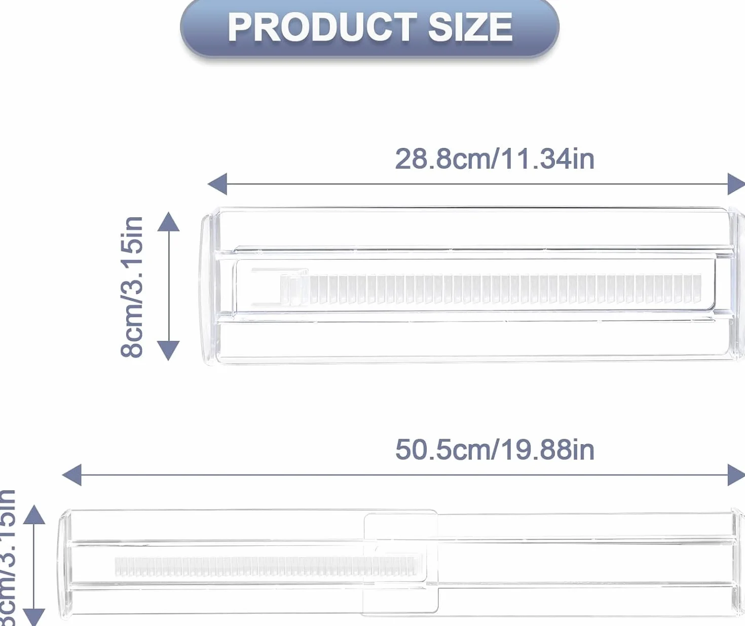 Regulowane Separatory do Szuflad z Tworzywa Sztucznego 27,5-52 cm Organizer