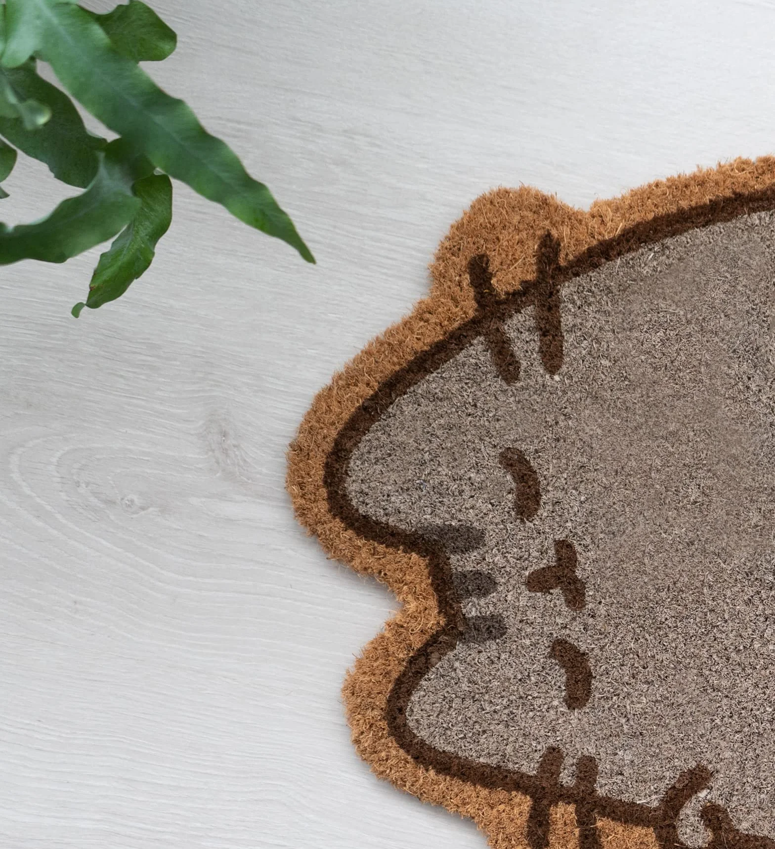 Grupo Erik Pusheen Wycieraczka w Kształcie | 43 x 60 cm | Włókno Kokosowe | 100% Ekologiczna | Do Użytku Wewnętrznego i Zewnętrznego | Prezenty Pusheen