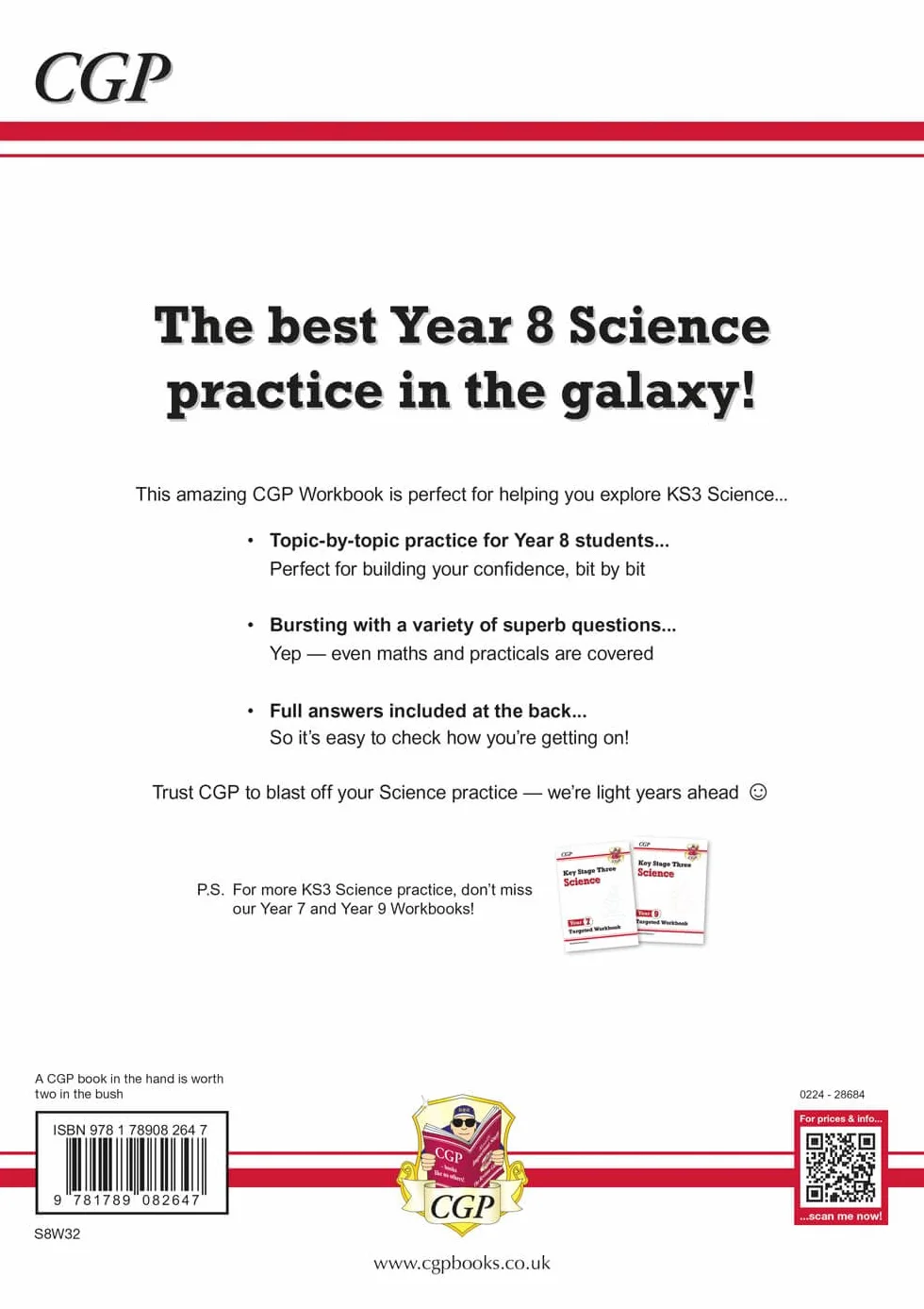 KS3 Year 8 Science Targeted Workbook (with answers)