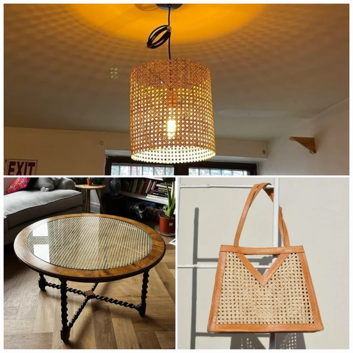 Naturalna kratka wiklinowa na metry - szerokość 65 cm, rattanowa rolka 65 x 300 cm, duży rozmiar do mebli, tapicerki krzeseł