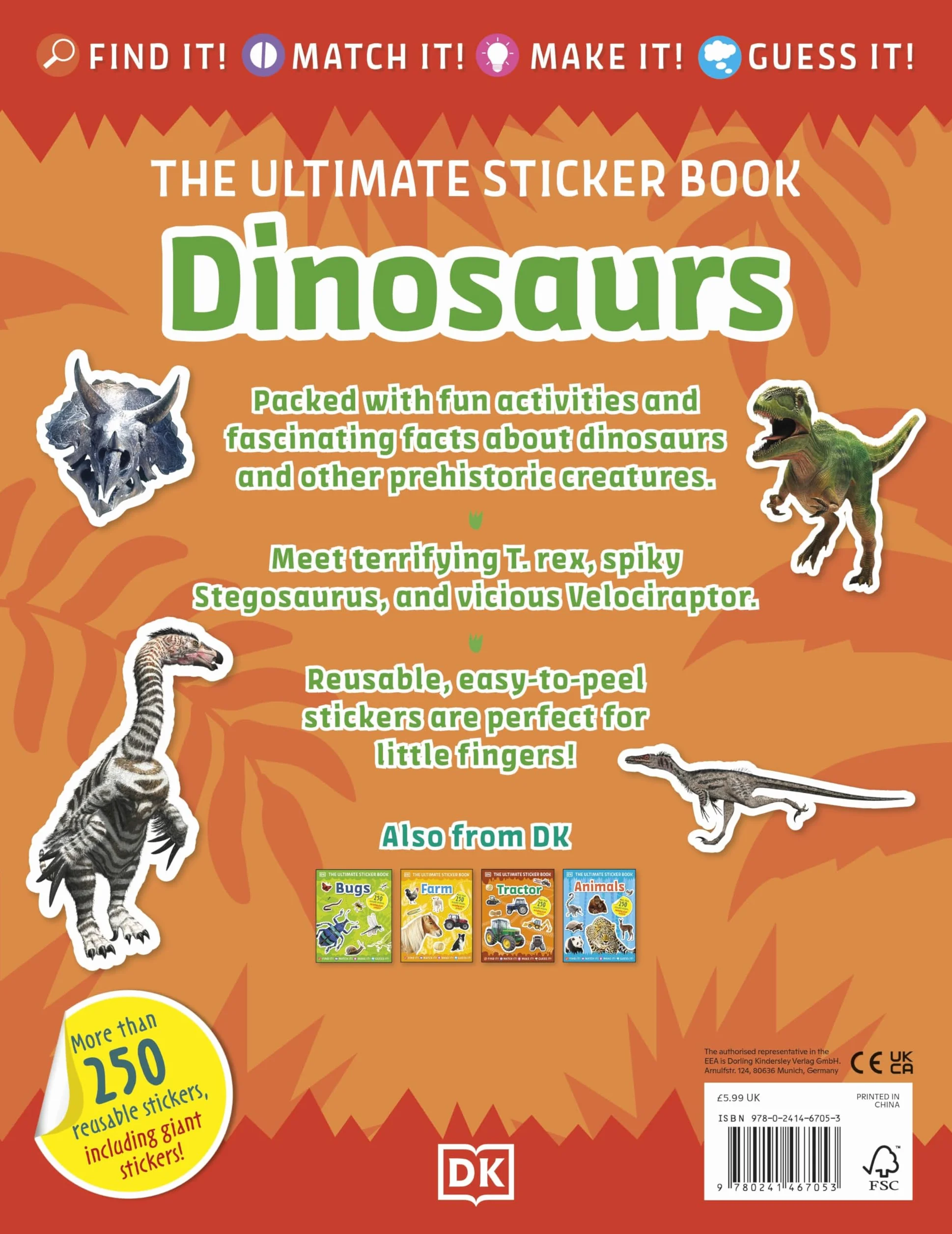 Ultimate Sticker Book Dinosaurs