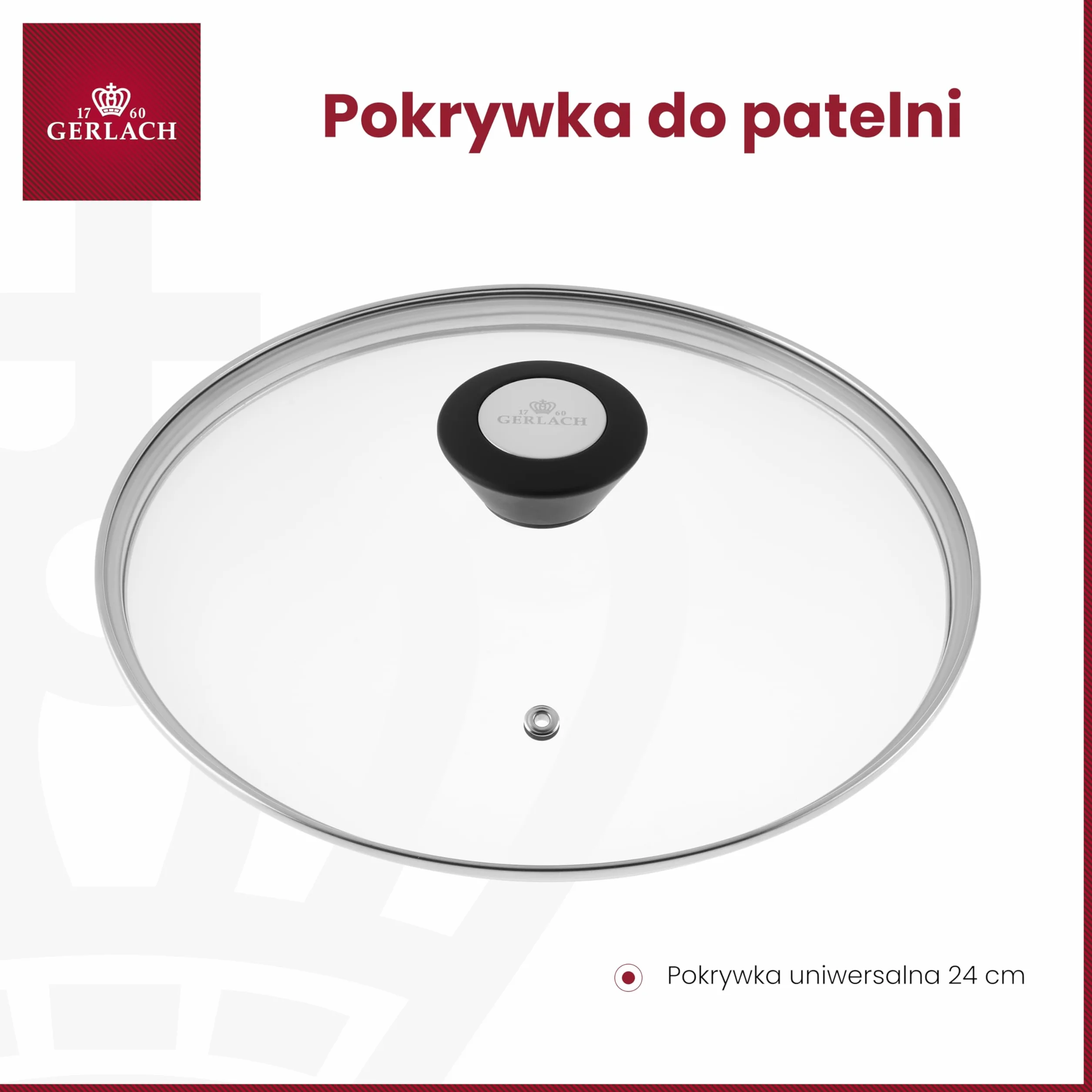 Gerlach Pokrywka Uniwersalna Do Patelni 24 Cm ,Nk399