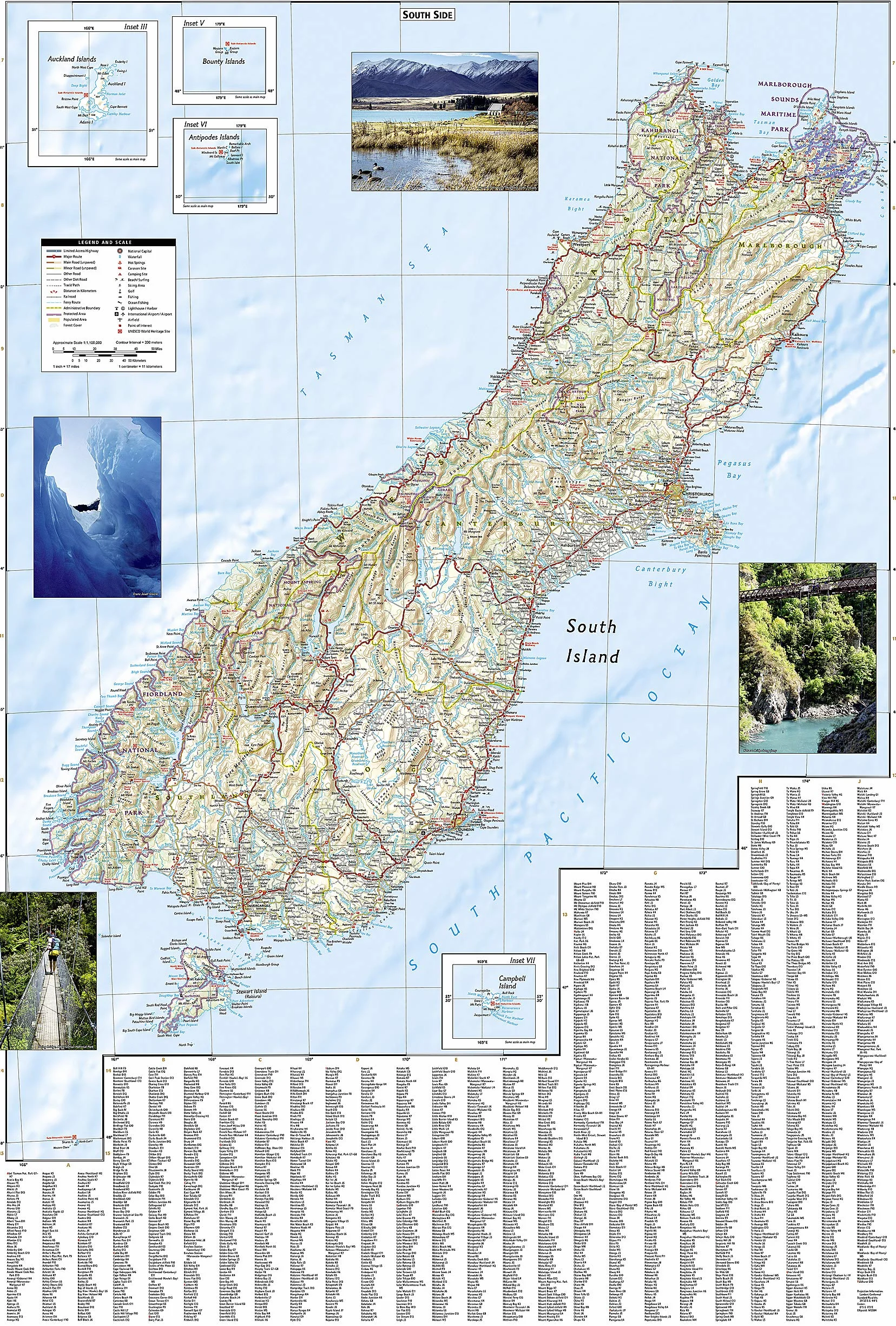 NEW ZEALAND 1/1M1: Adventure Maps: 3500