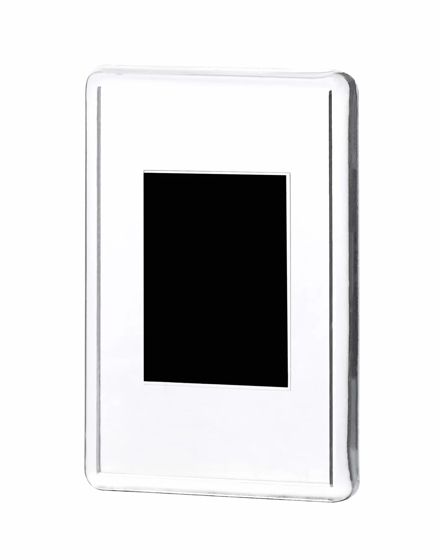 QWORK® Zestaw 20 Mini magnetycznych ramek do zdjęć 7 x 4,5 cm, przezroczyste akrylowe ramki do zdjęć na wesela w lodówce